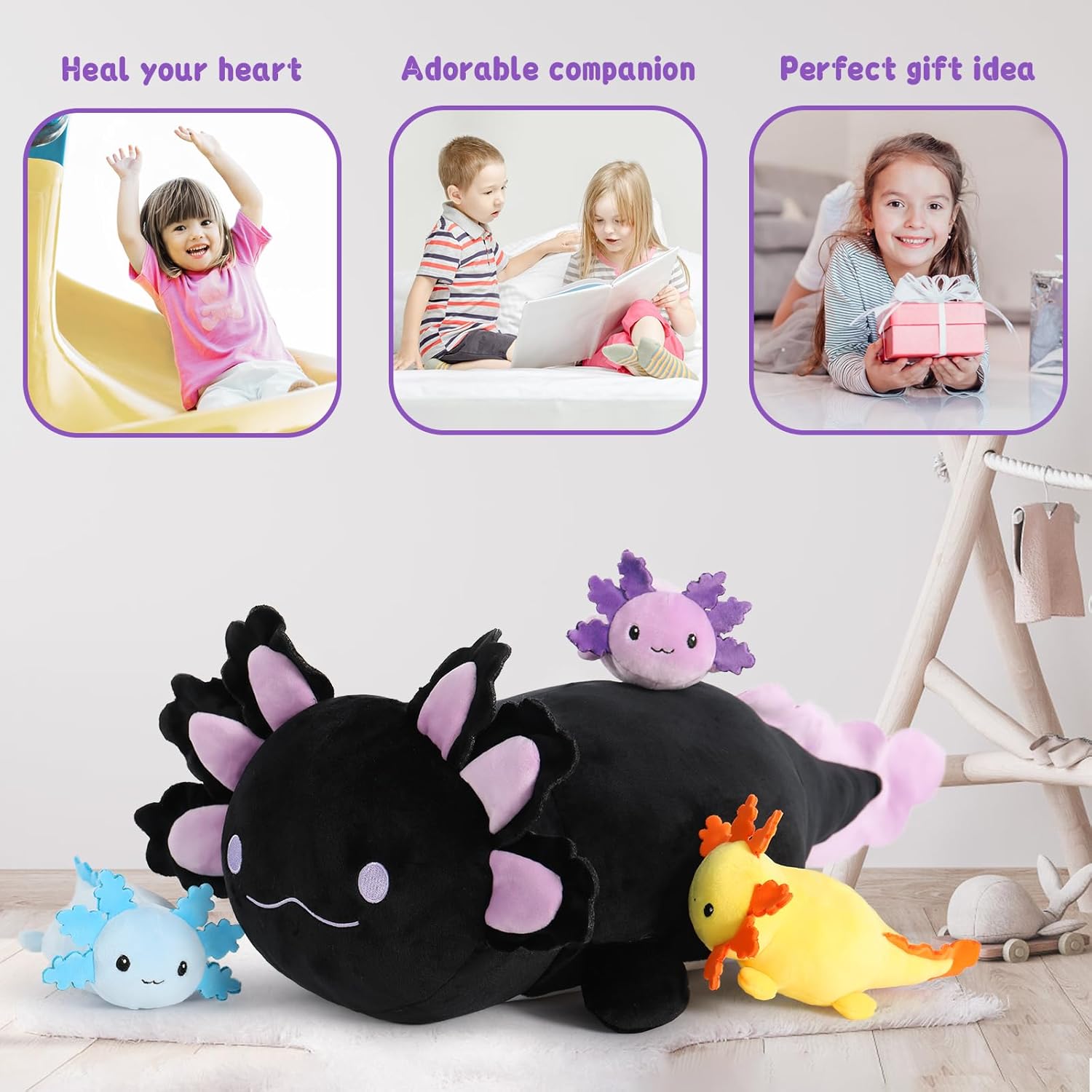 Gigantic Squishy Axolotl Plush Collection