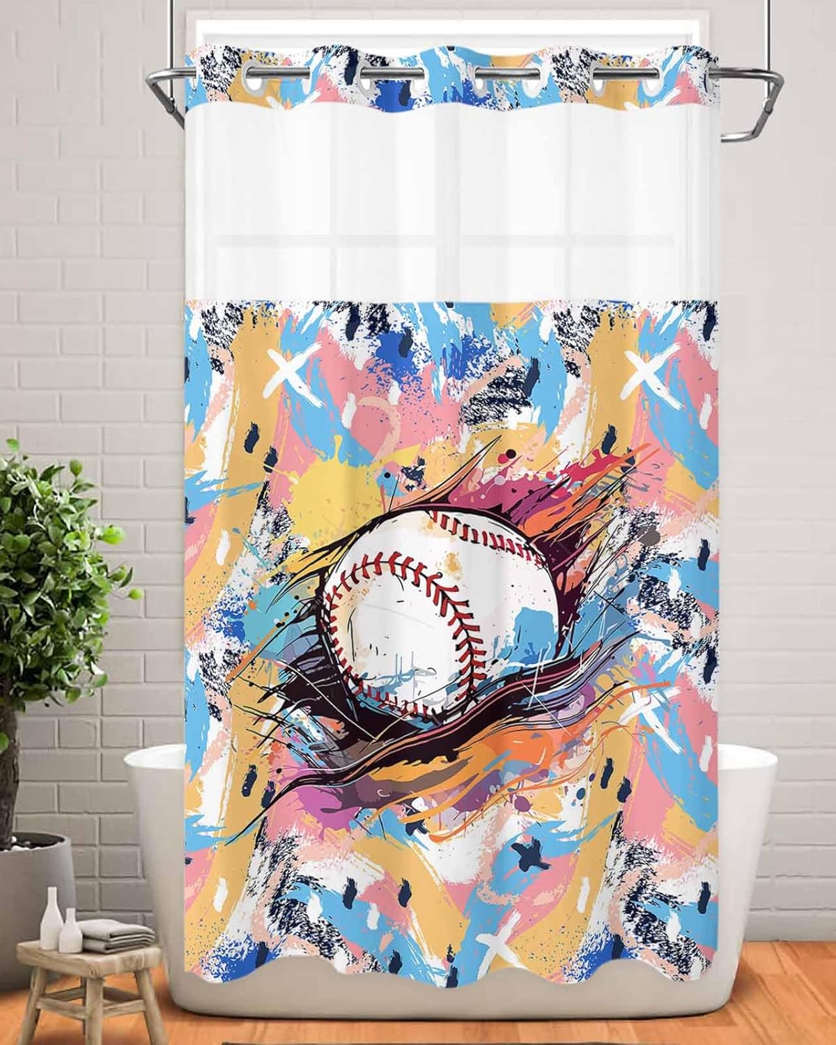 Luxury Bath Temptress No Hook Shower Curtains