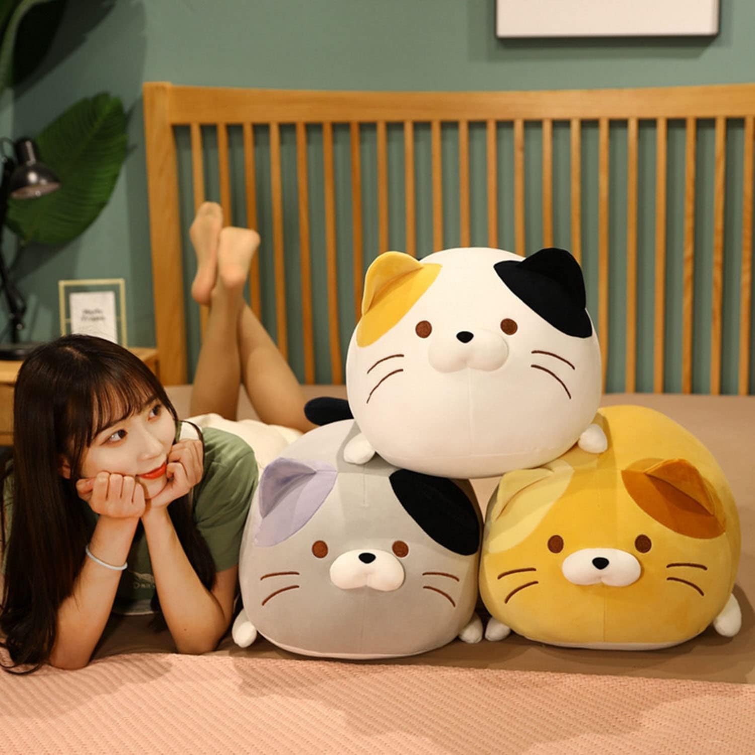 Cute Plush Cat Pillow for Kids
