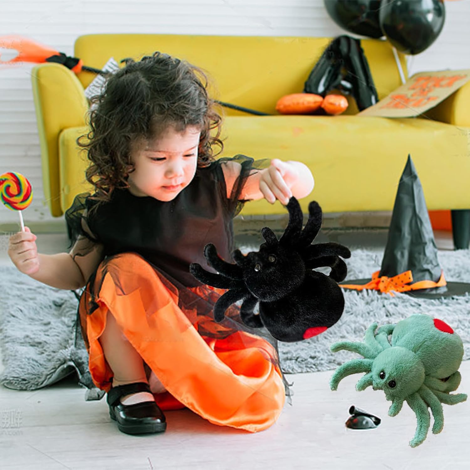 Cartoon Spider Stuffed Animal Perfect for Kids Halloween