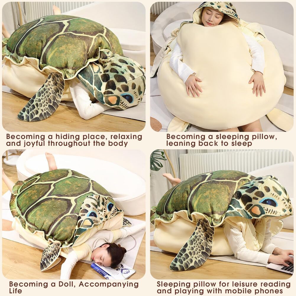 Turtle Shaped Stress Reliever Yuthsona Wearable Plush