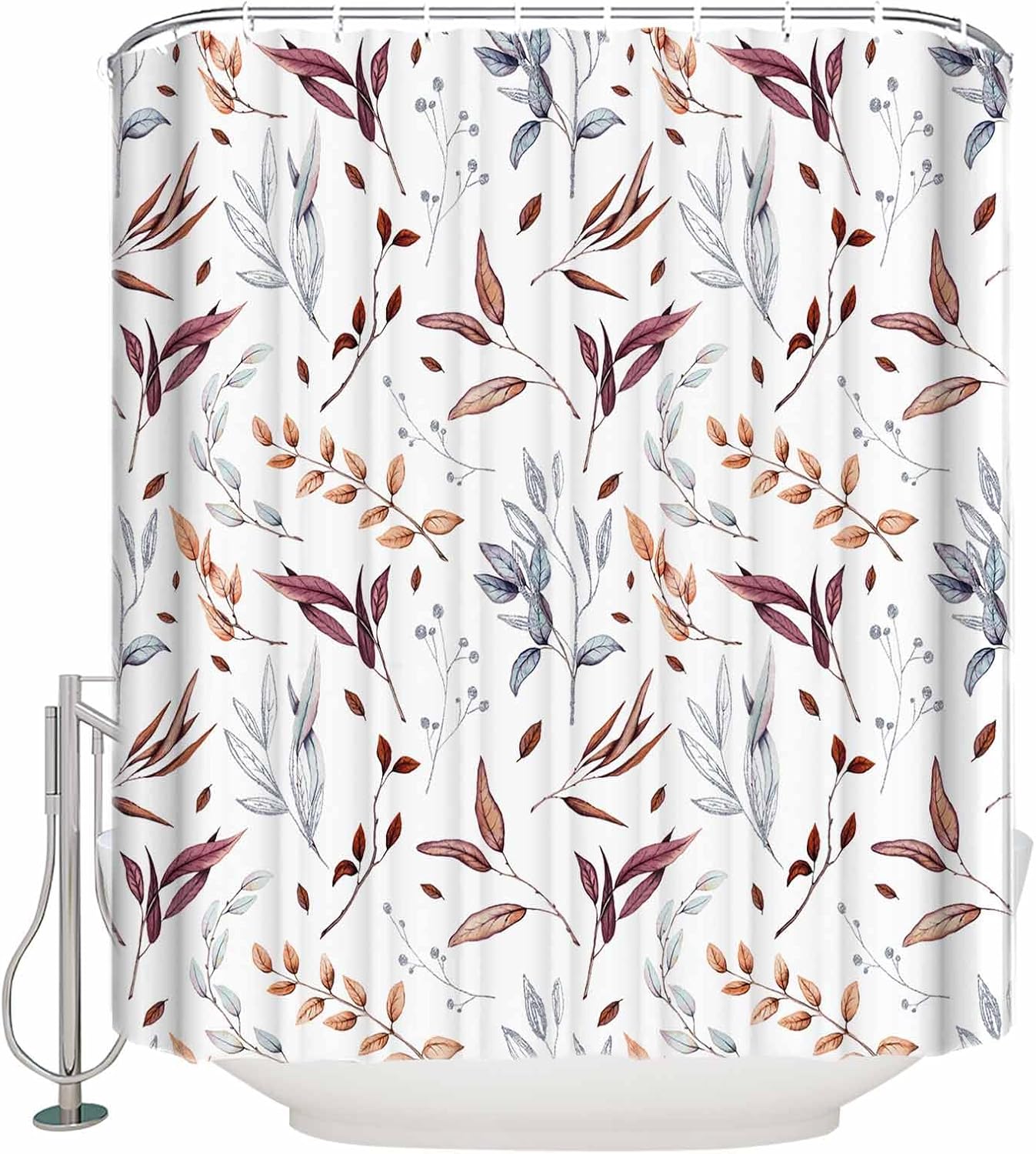 Picpeak Autumn Leaf shower curtain waterproof stylish 60x72