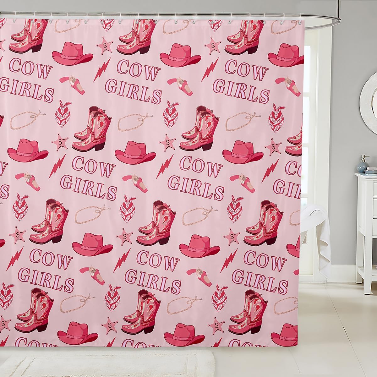 Western Cowgirl Bathroom Curtain Set Truly Modern Posh