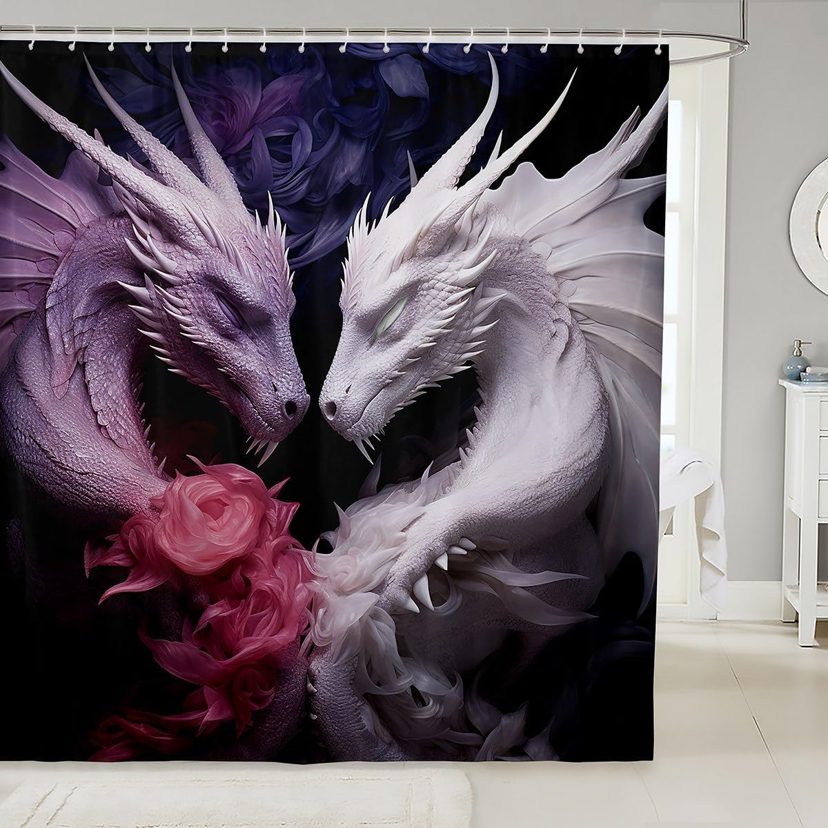 VIBRANT DRAGON SHOWER CURTAIN Rp