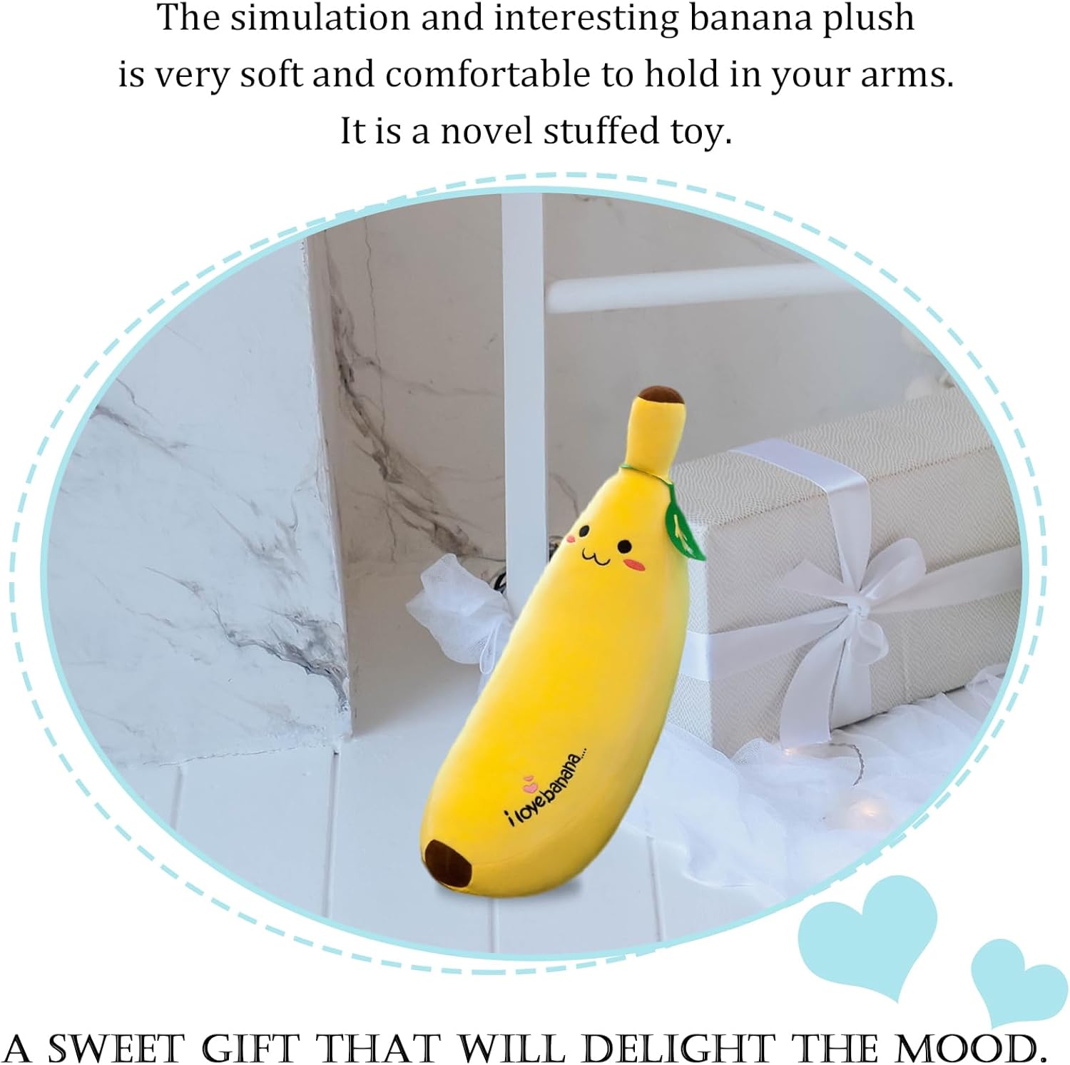 Cute Banana Plush Pillow Stuffed Animal for Kids