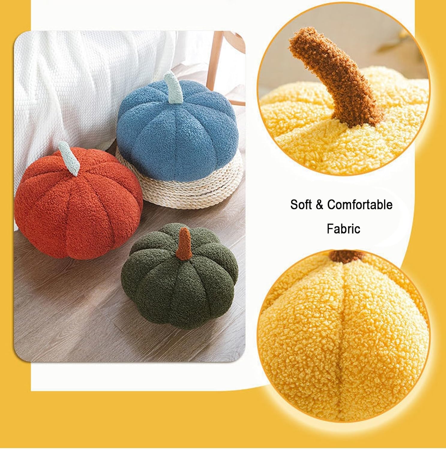 Halloween Plush Pumpkin Cushion for Sofa