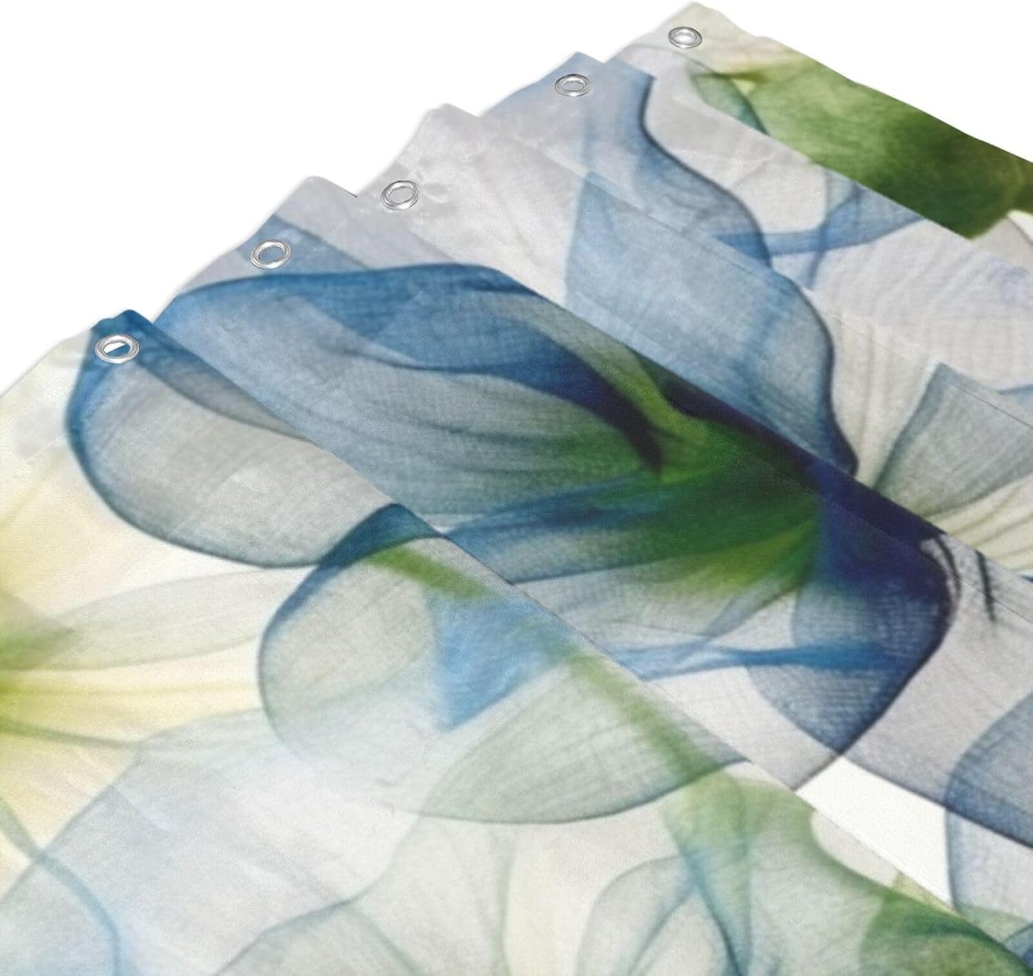 Abstract Blue Green Floral - Modern Minimalist