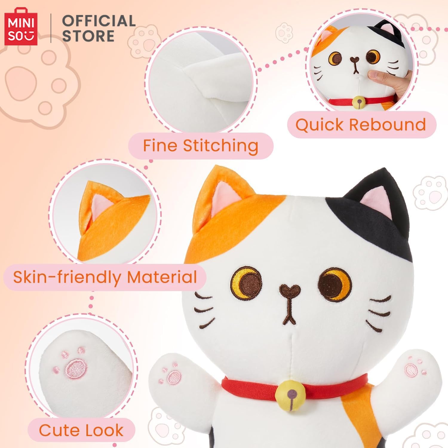 MINISO Long Cat Plush Pillow