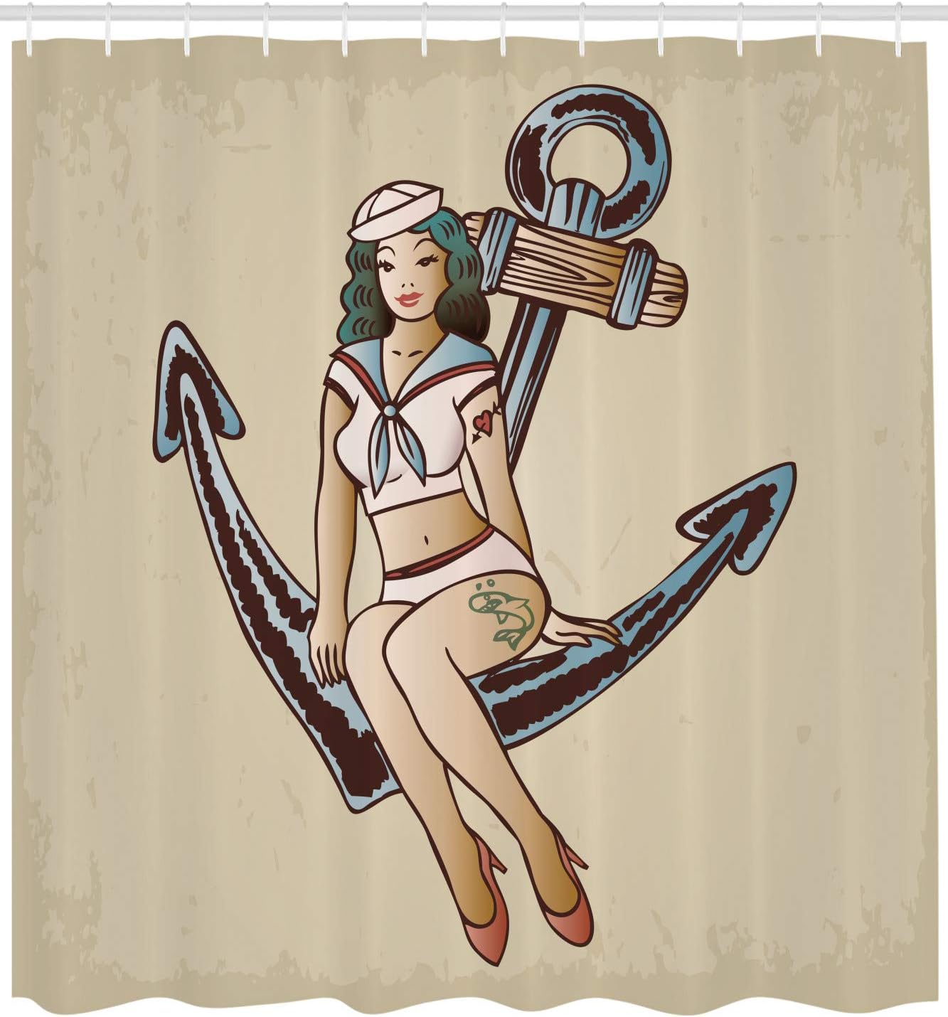 Ambesonne Anchor Shower Curtain