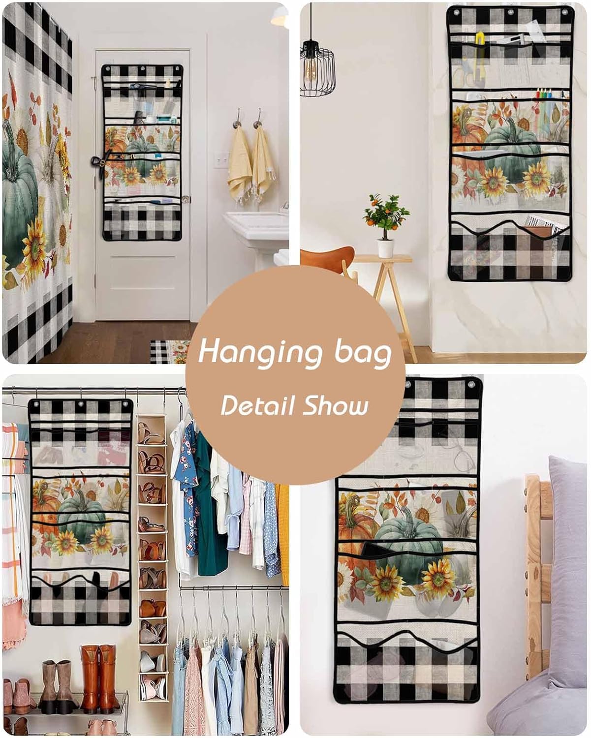 Luxurious Mesh Shower Organizer with 10 Pockets and Waterproof Fabric