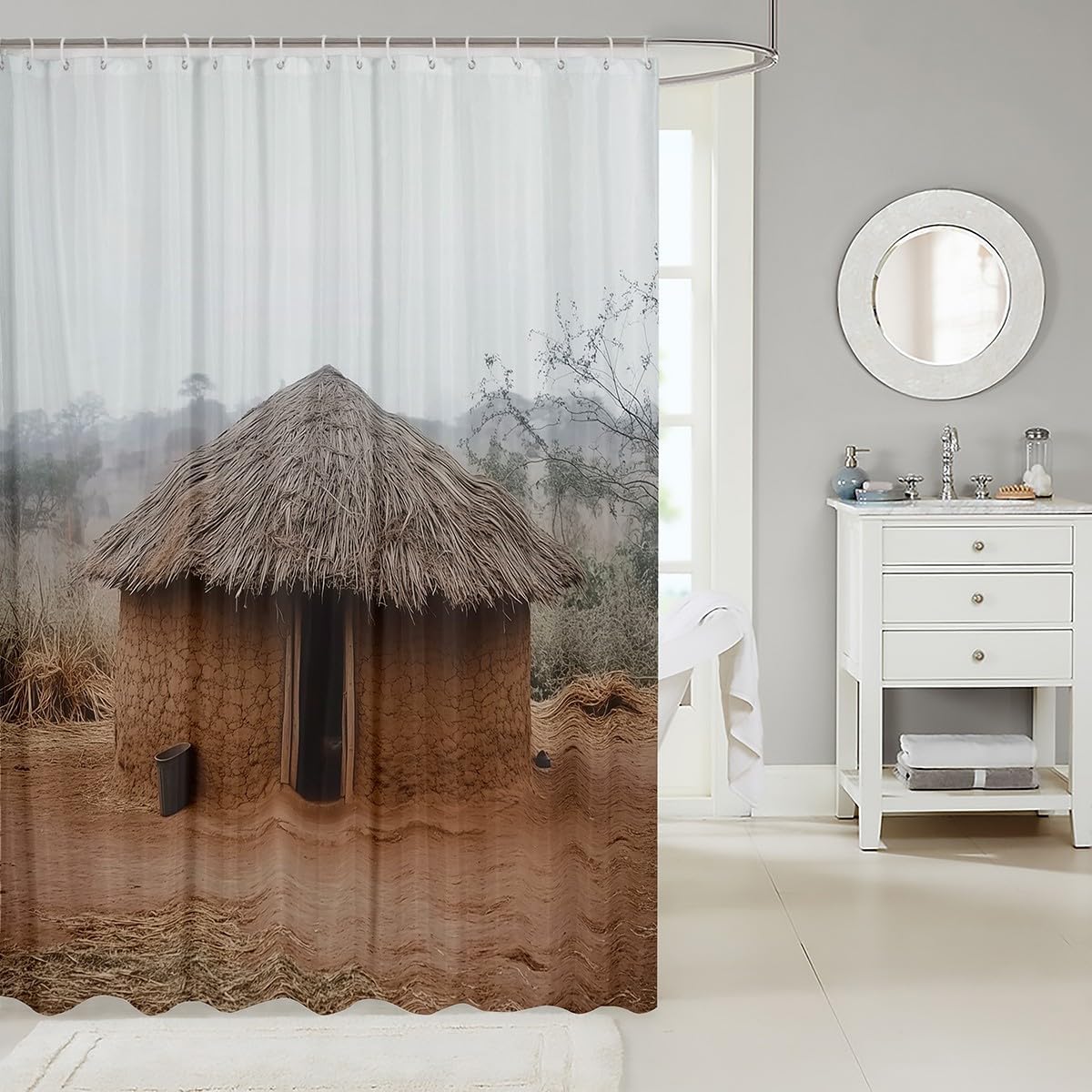 Beautifully MultiplyingShower curtain Set for your home