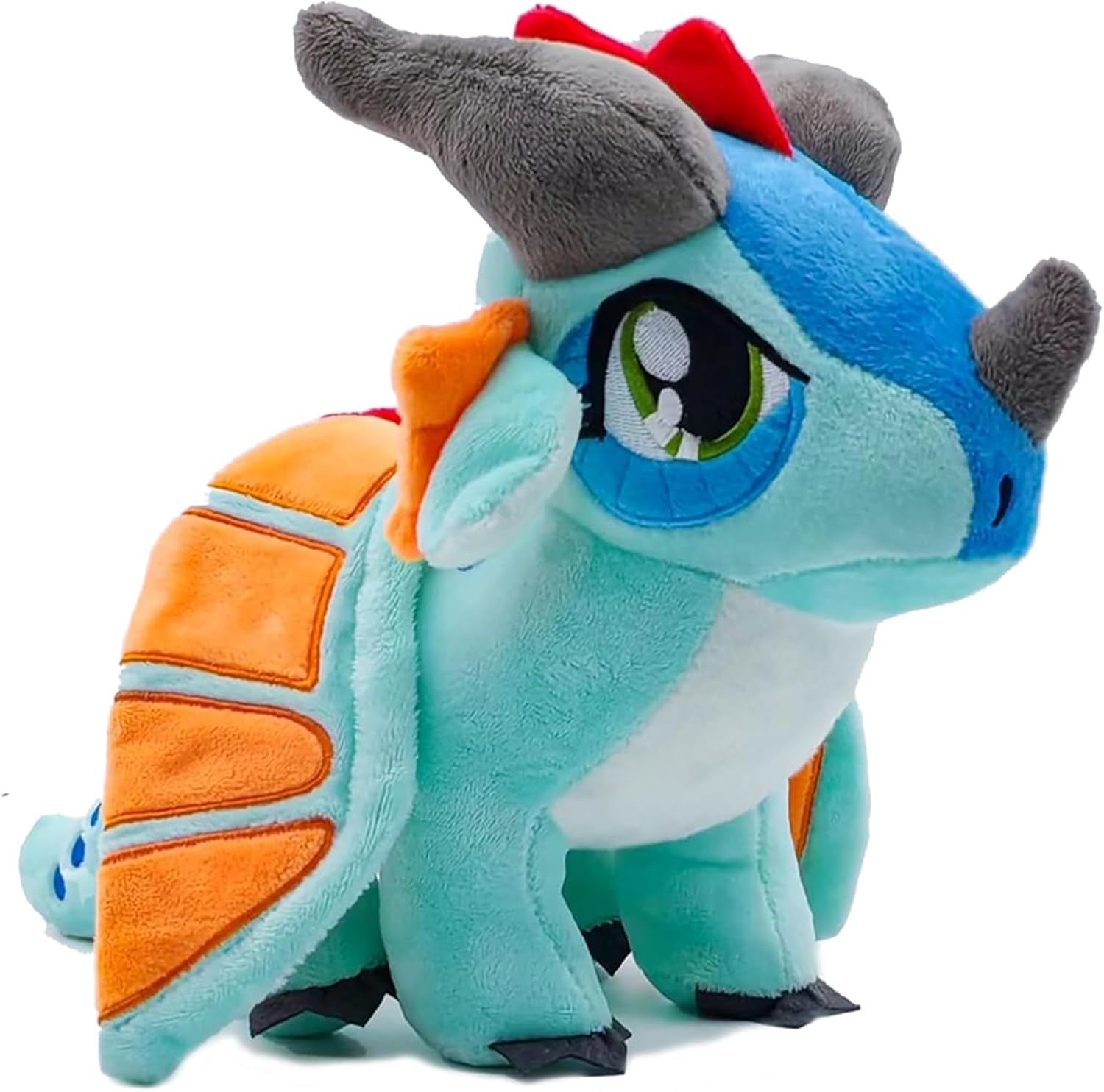 AngelGift Dragon Plush 12 Soft Flying Sky Blue Dragon Pillow Doll