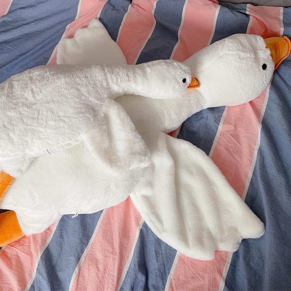 Big and Soft Plush Goose Pillow for Kids and Adults