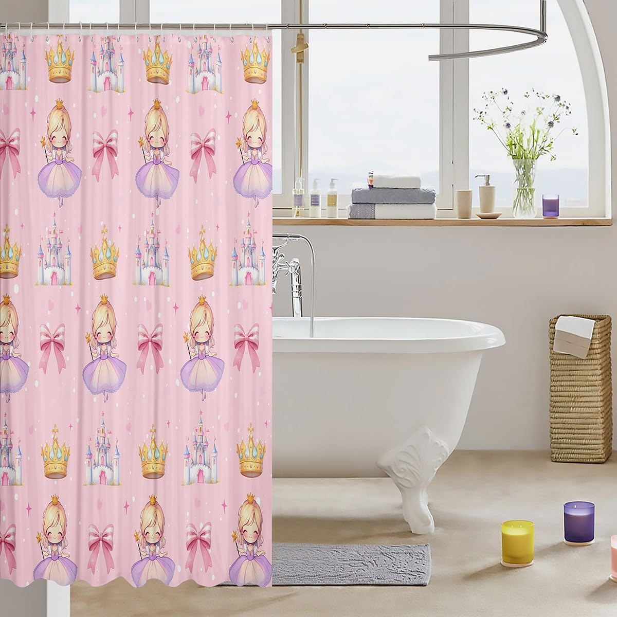 Cute Princess Bath Curtain - 72x72
