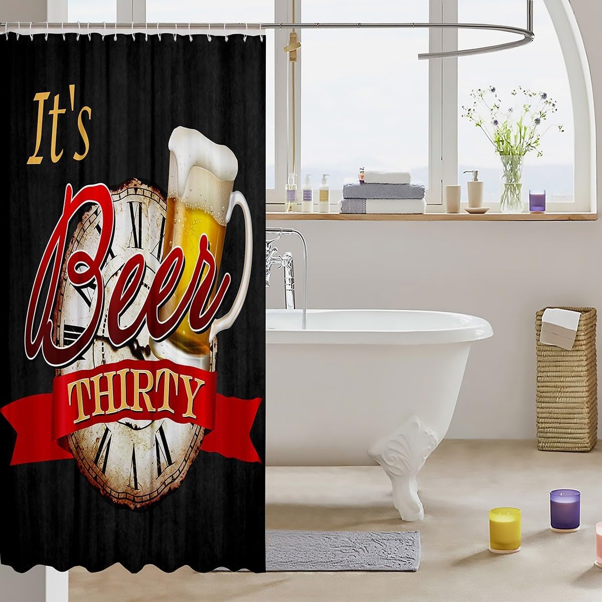 Castler FairyCheer Beer Bath Curtain