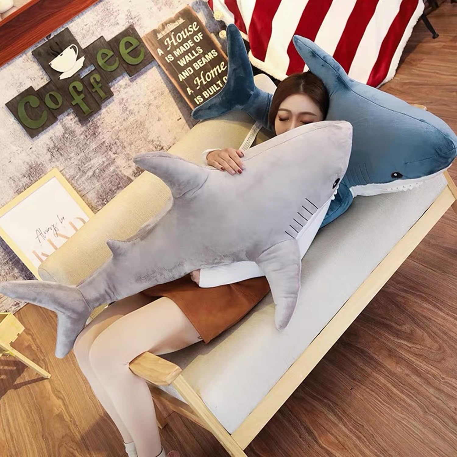 Ryttir XXL Giant Shark Plush Body Pillow