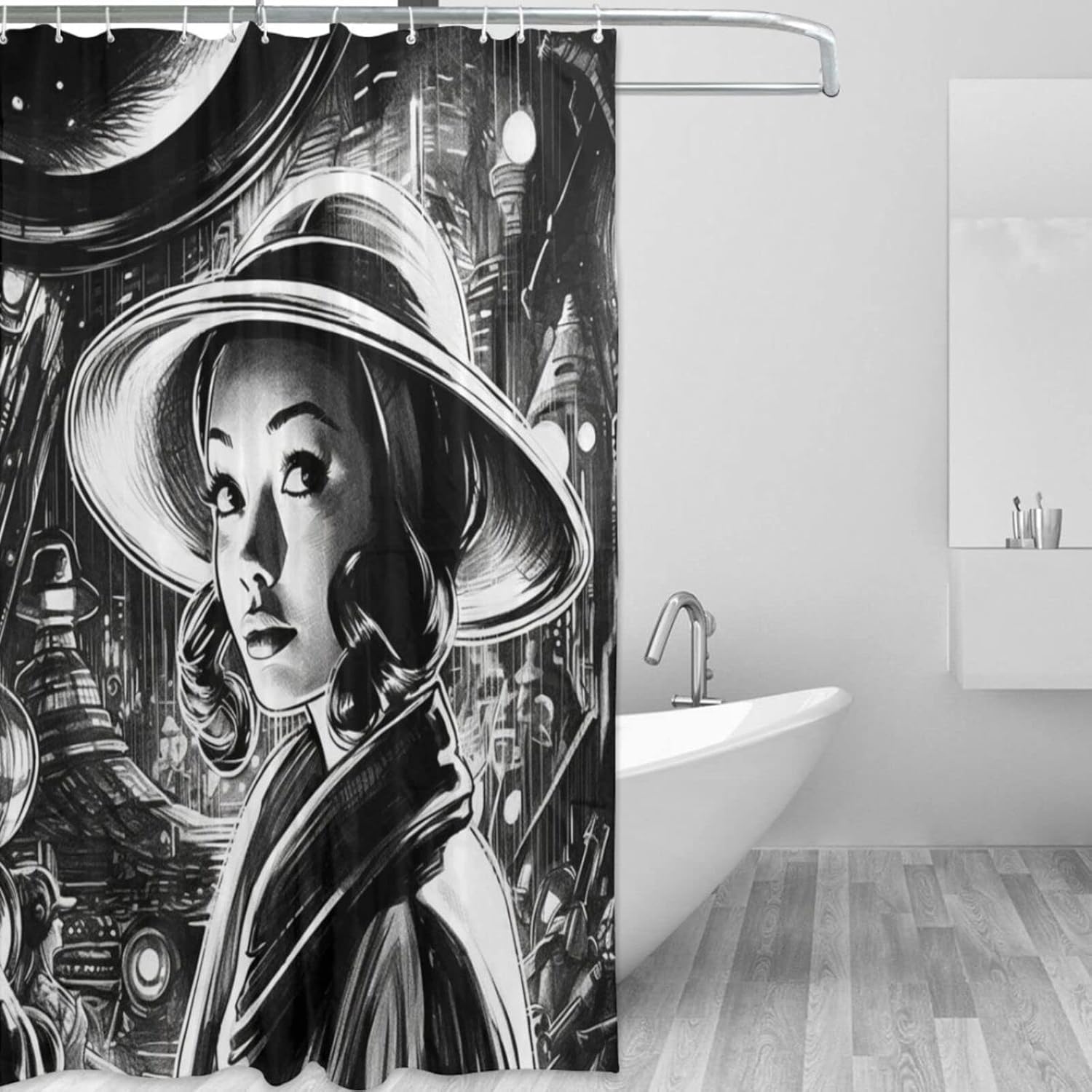 Hygge Bohemian Bathroom Shower Curtain
