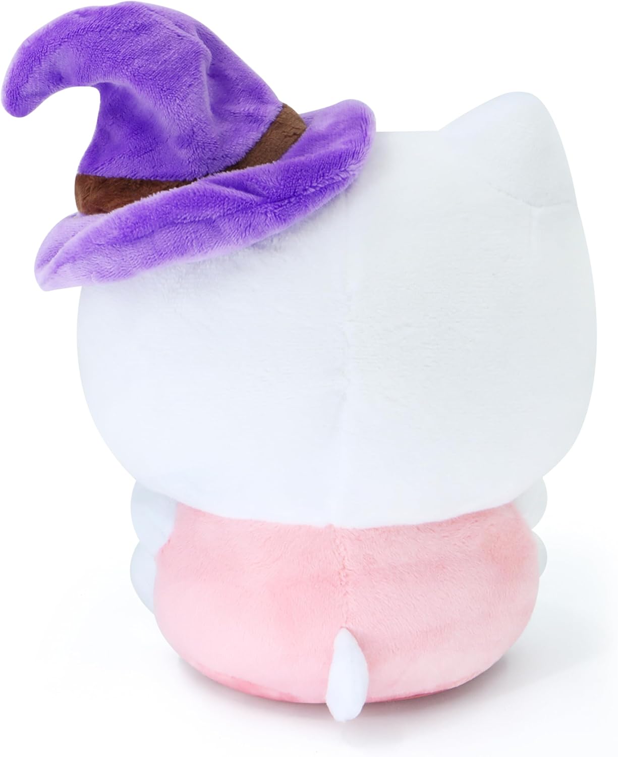 Spooky Halloween Cat Plush with Pumpkin Witch Hat