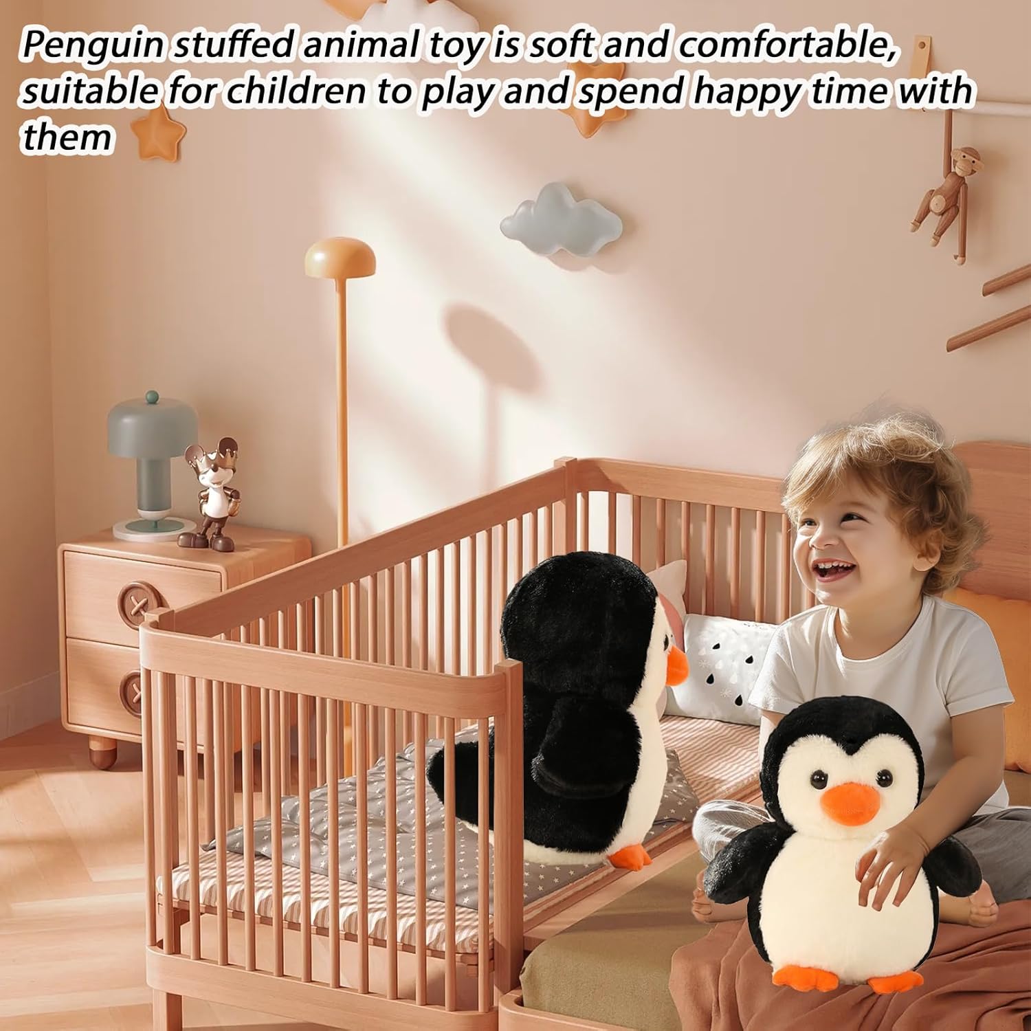 87 Penguin Plush Pillow Stuffed Animal Toy for Kids and Adults
