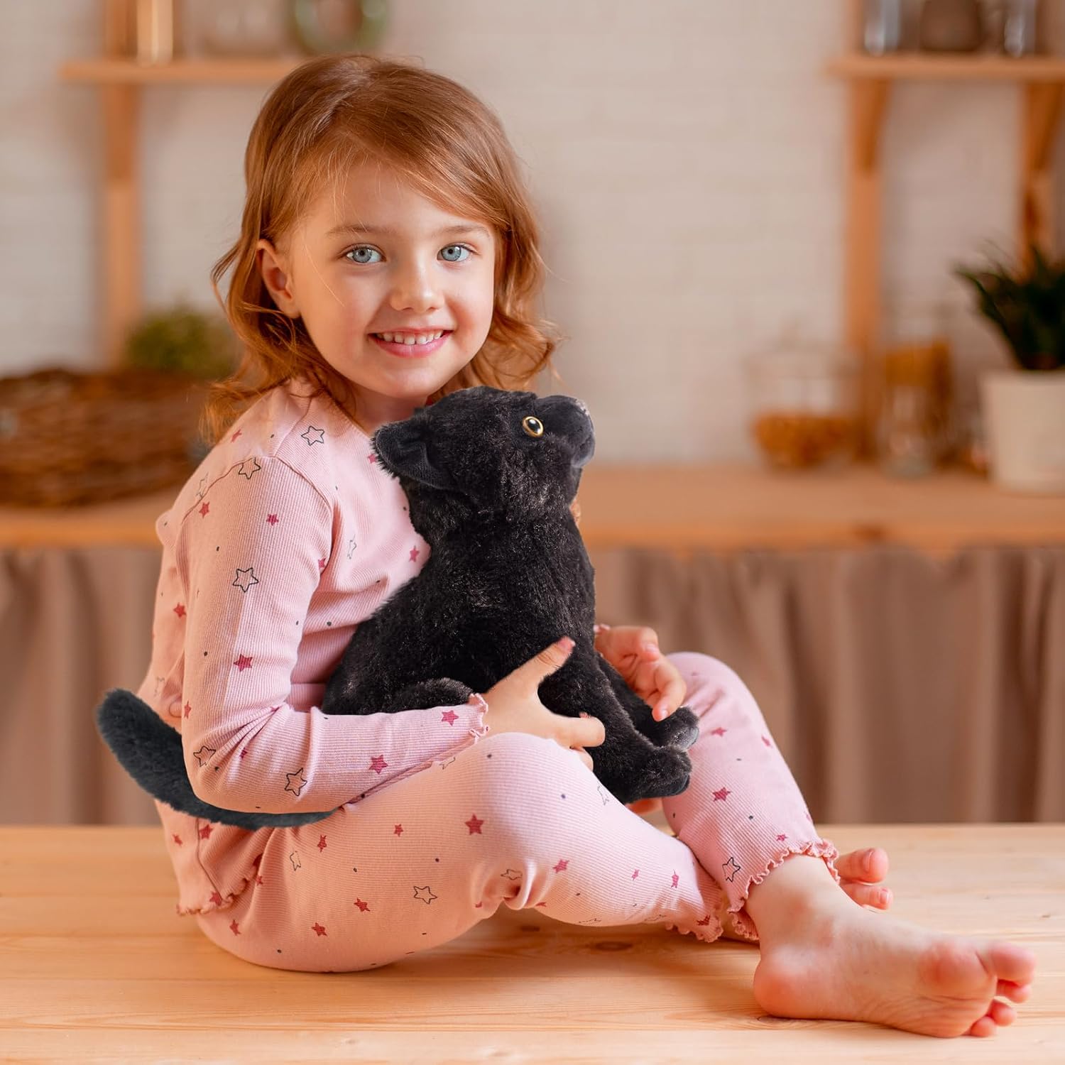 YZXZM Black Cat Plush Pillow 9 Inch Realistic Cute Stuffed Animal