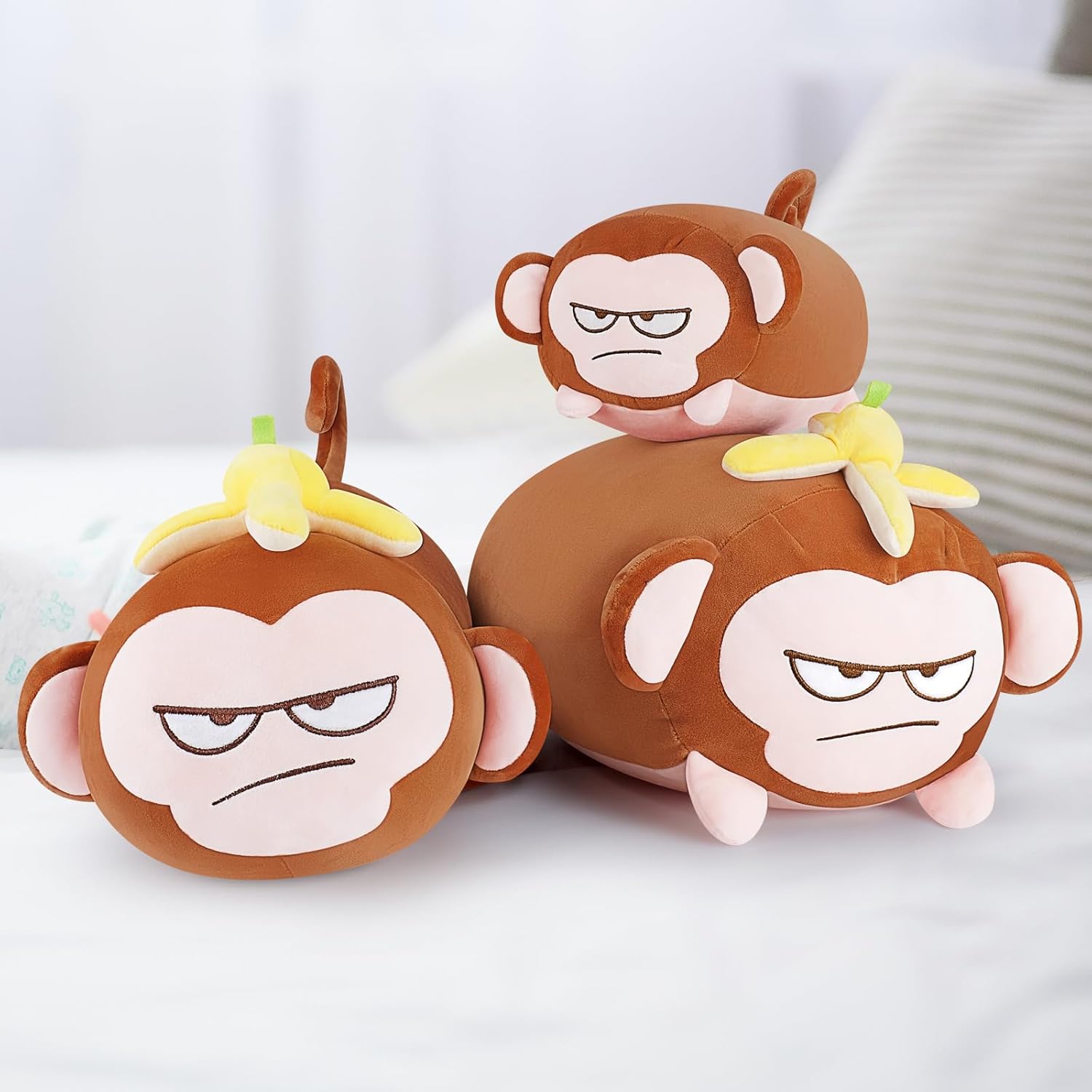 Achwishap Monkey Plush Pillow