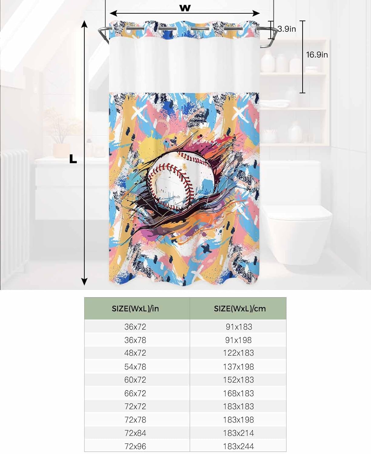 Luxury Bath Temptress No Hook Shower Curtains