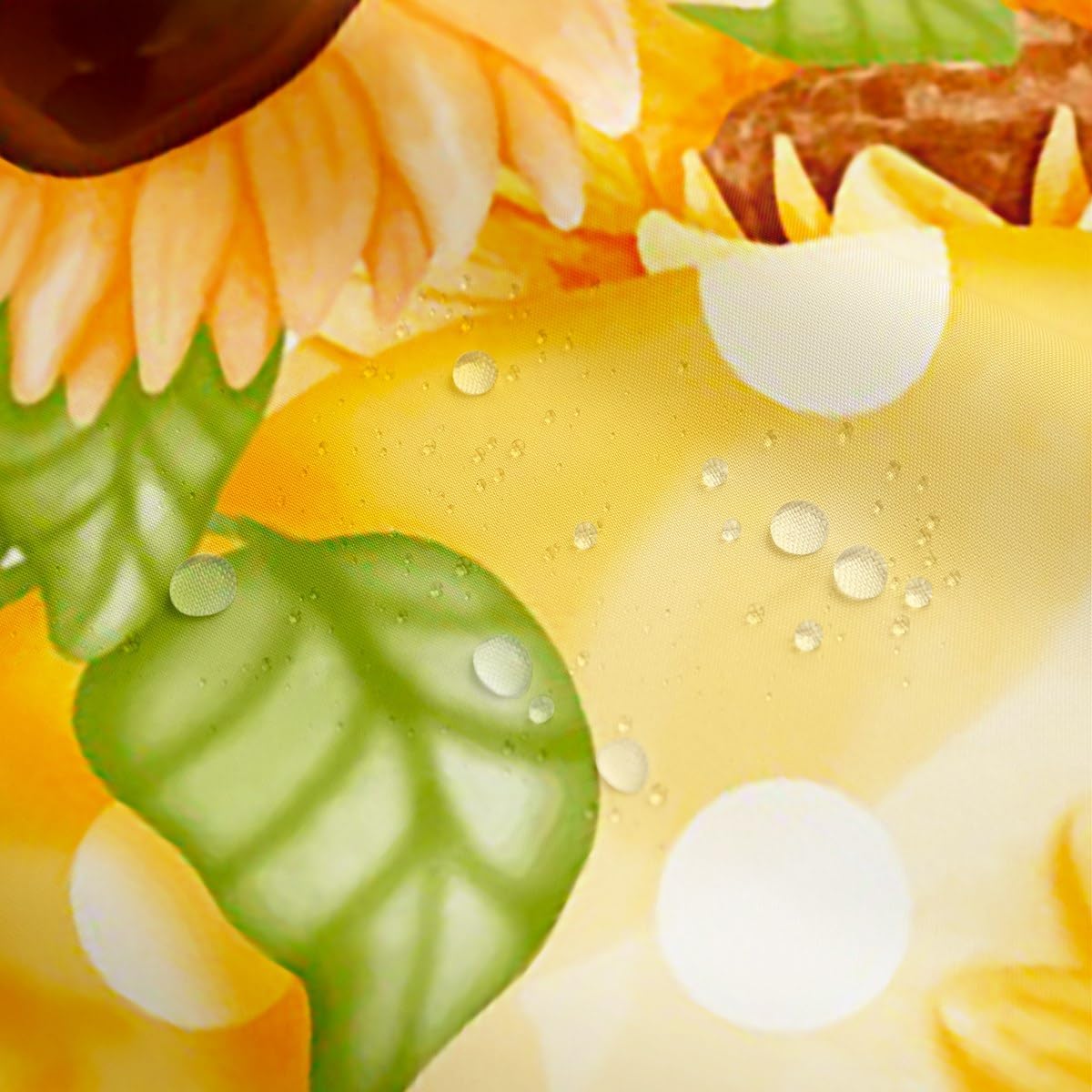 Sunflower Gnome Shower Curtain Set