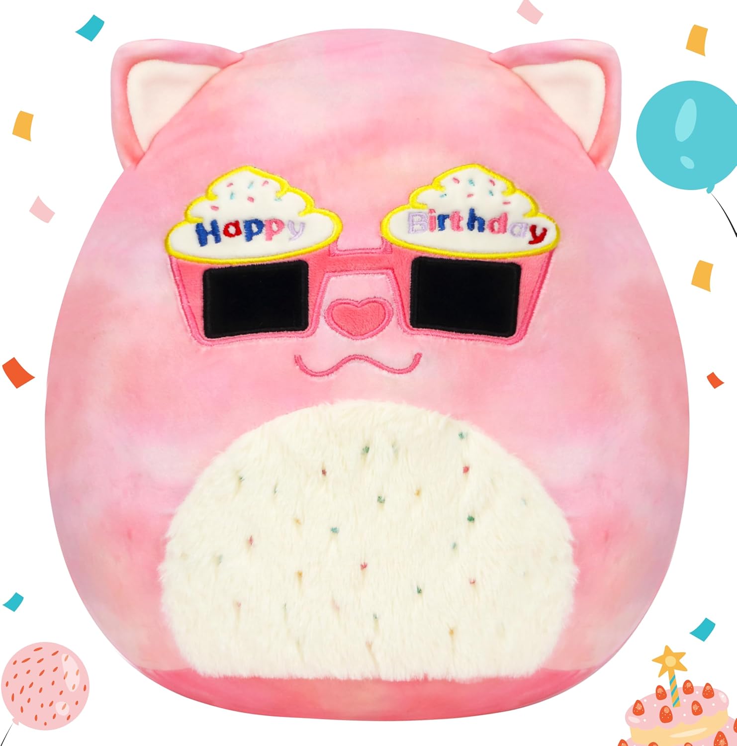 Mushymallow 12-inch Plush Pillow Cuteness for Kitten Birthdays