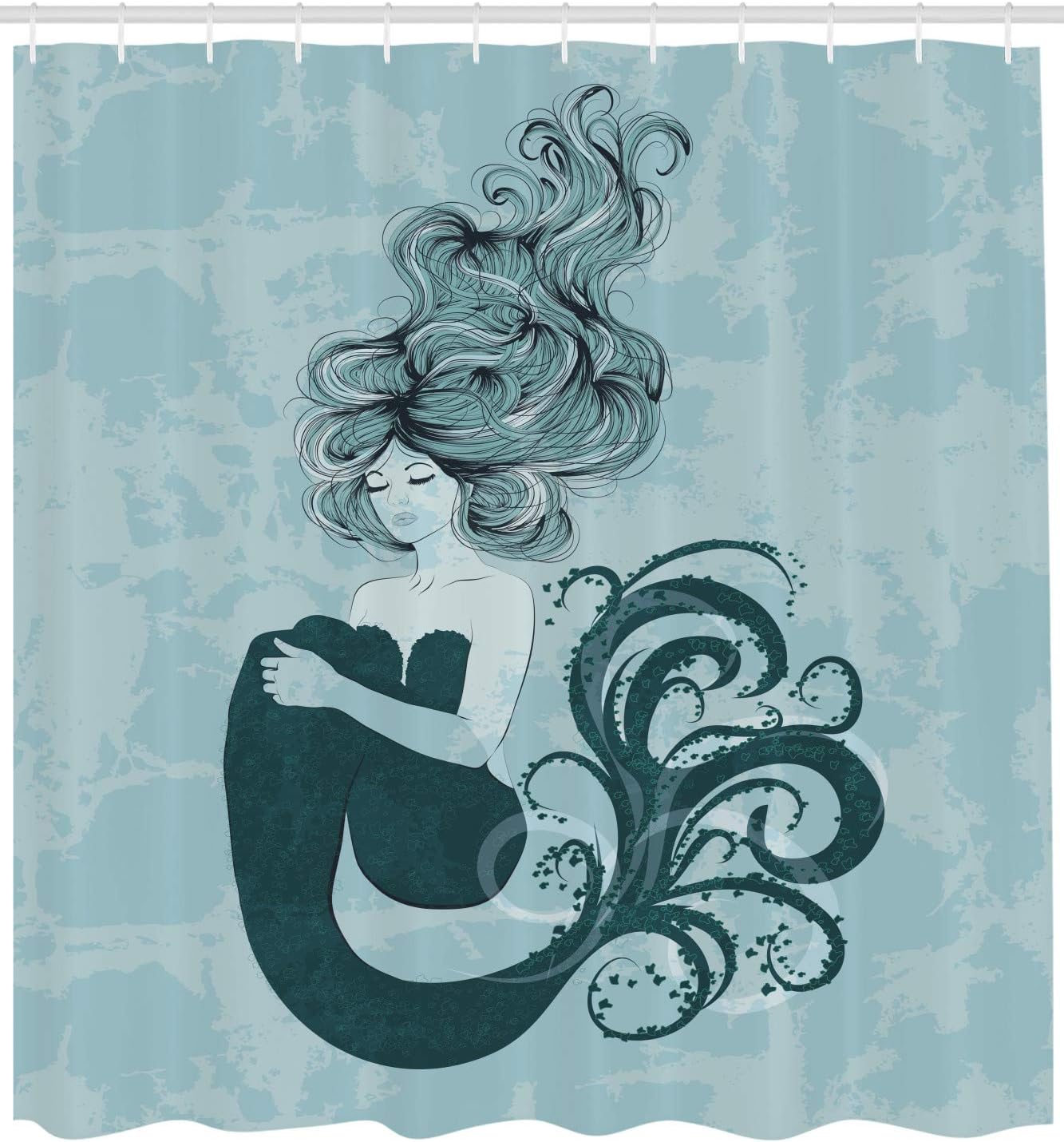 Fun Ambesonne Mermaid Shower Curtain Perfect for Relaxing in the Bathroom