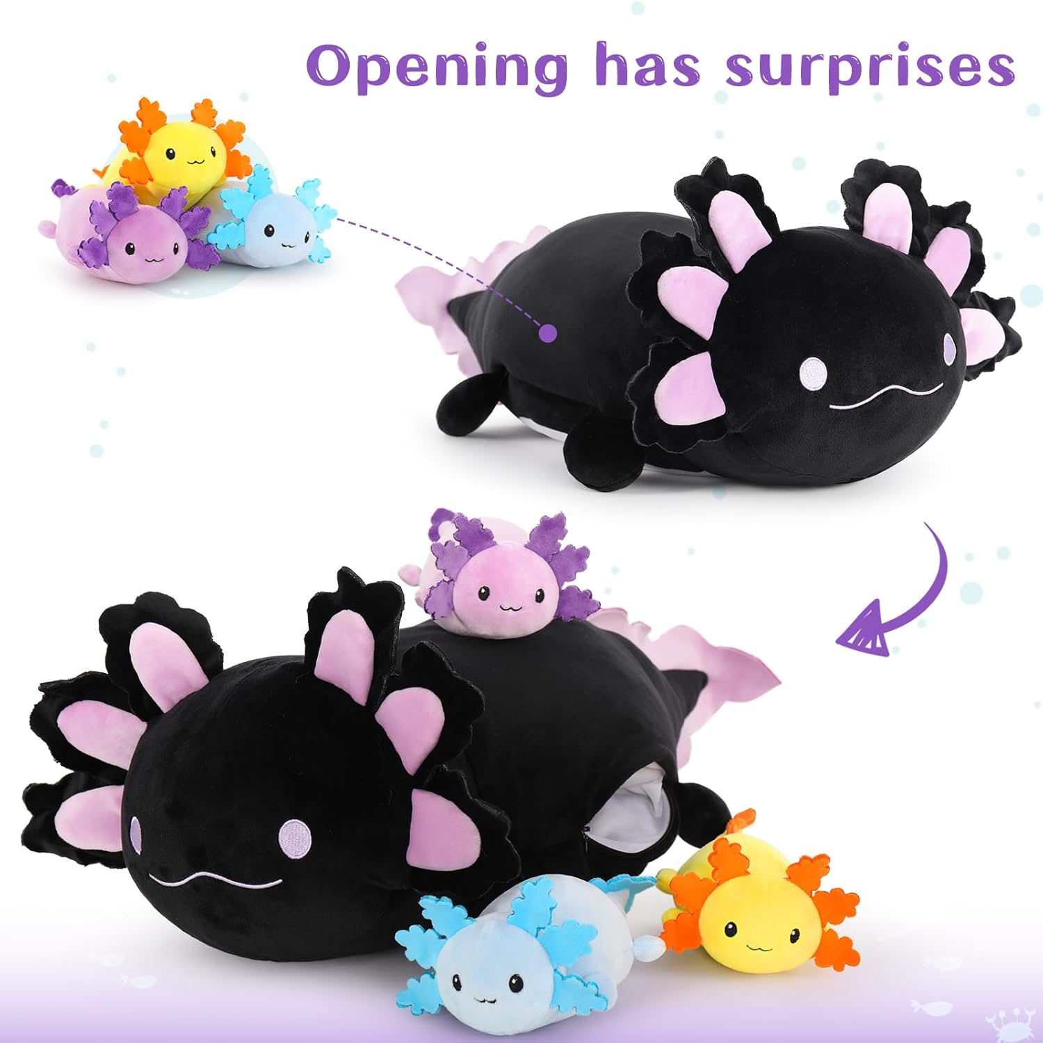 Gigantic Squishy Axolotl Plush Collection