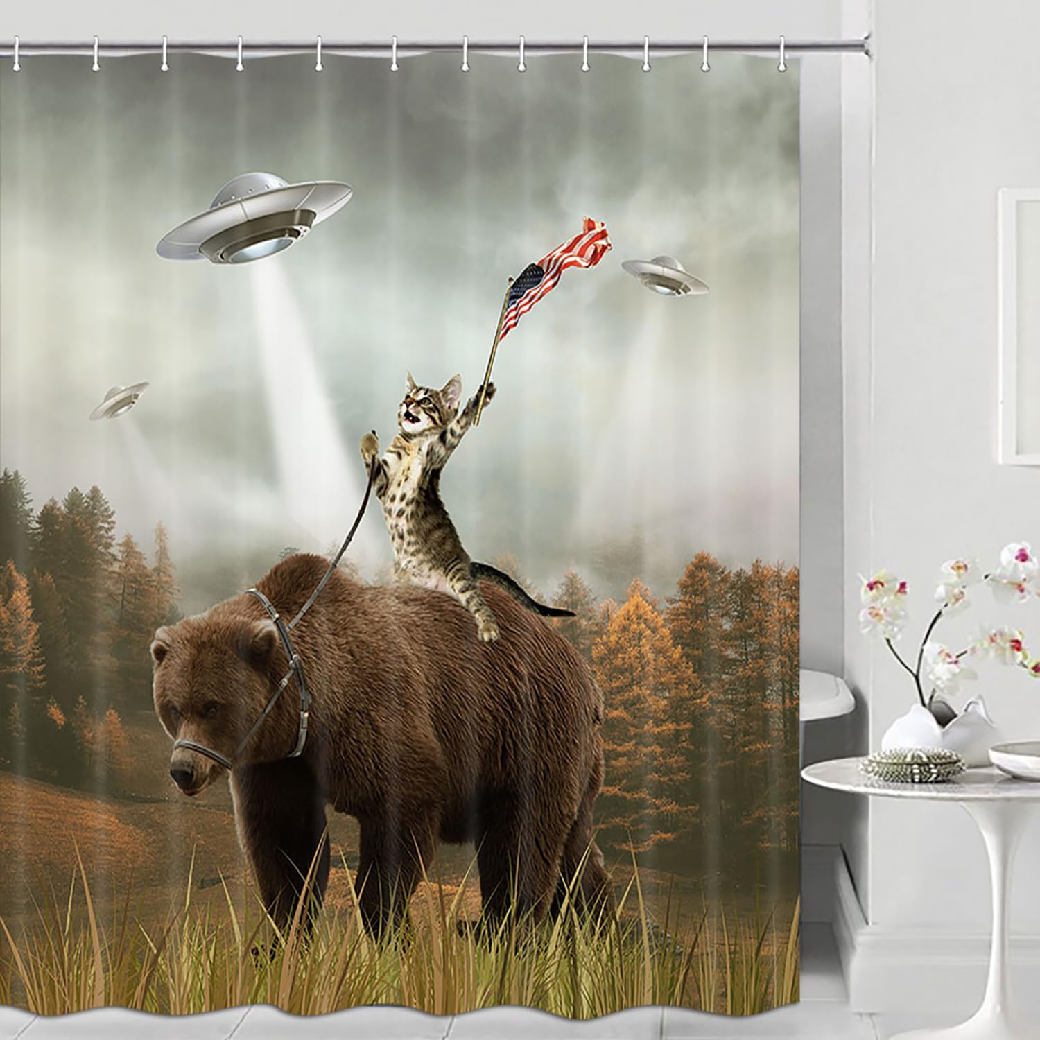 Join the Adventure - Shocur Funny Animal Shower Curtain