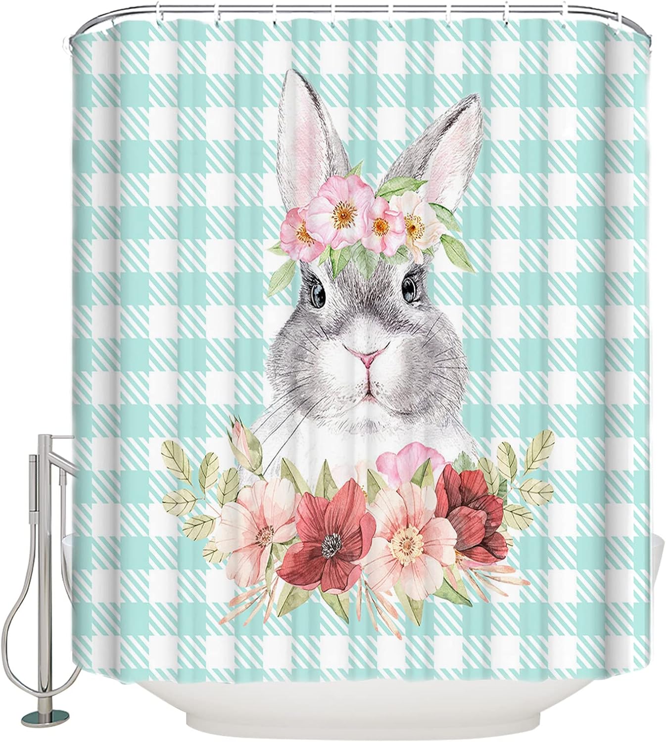 Waterproof Shower Curtain Set