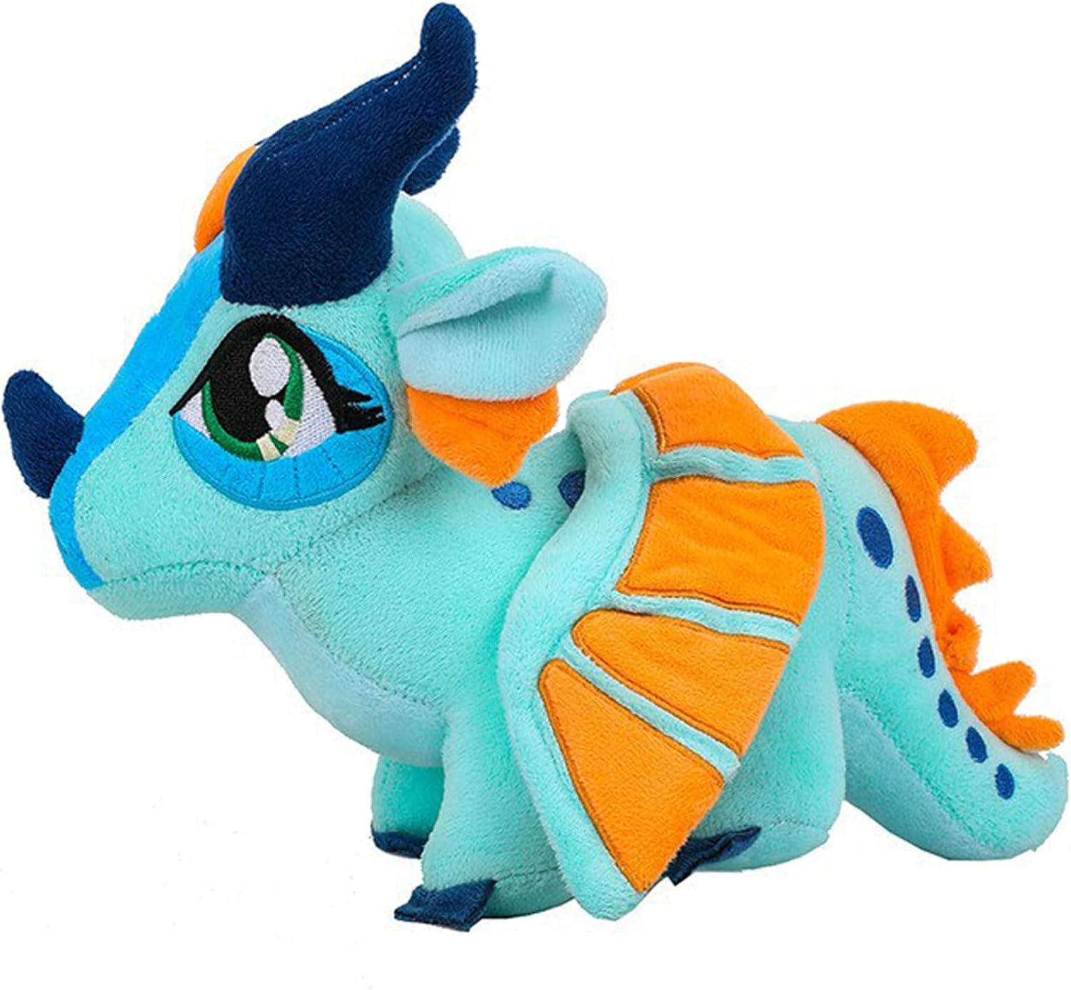 AngelGift Dragon Plush 12 Soft Flying Sky Blue Dragon Pillow Doll