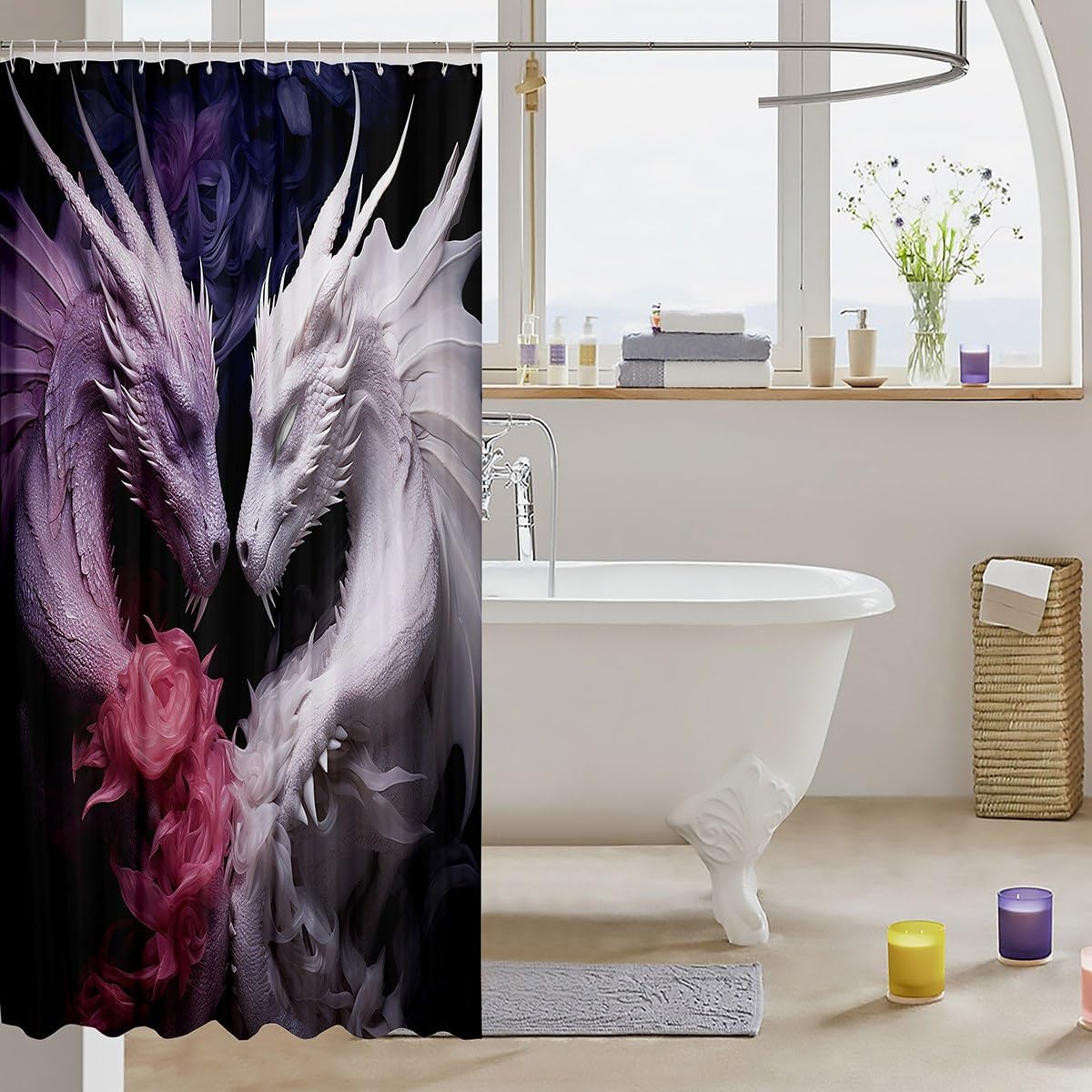 VIBRANT DRAGON SHOWER CURTAIN Rp