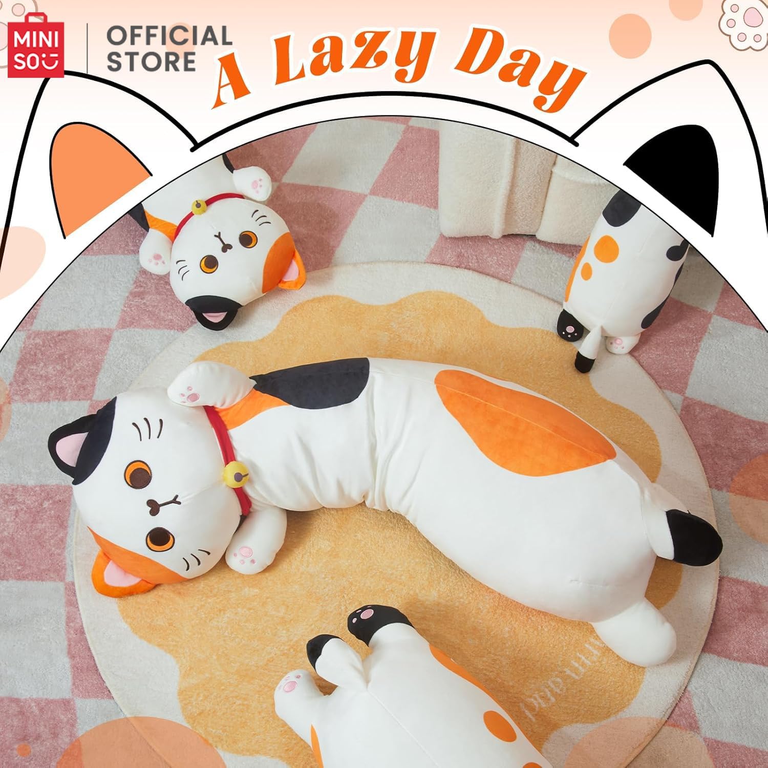 MINISO Long Cat Plush Pillow