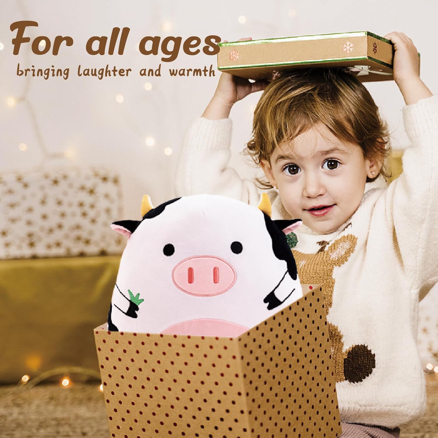 Big 145 Cow Pillow Perfect for Kids Birthdays Adorable and Cozy