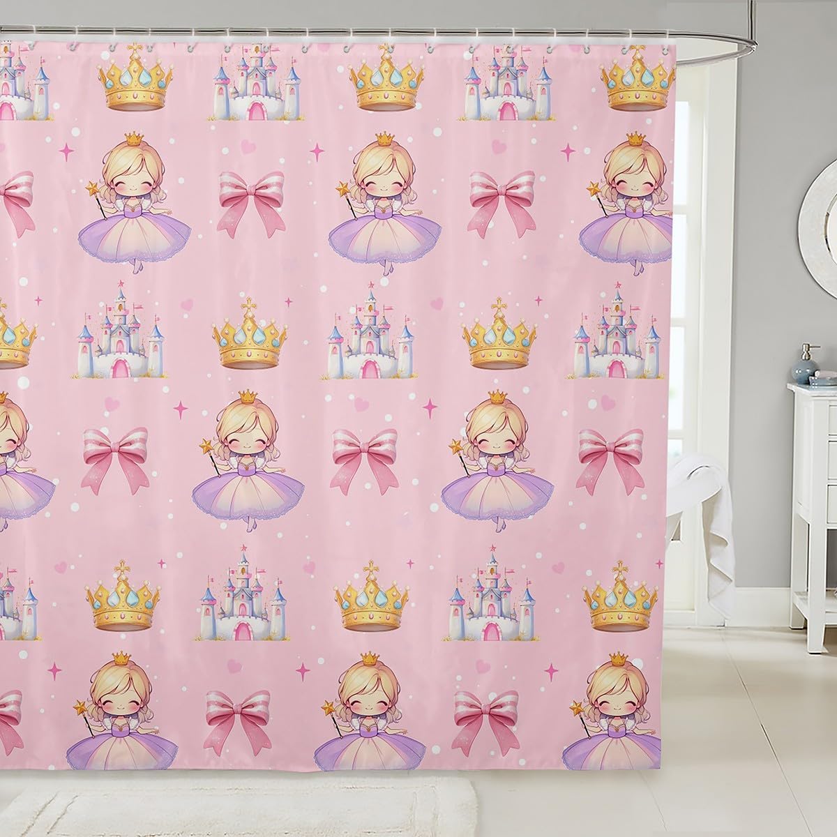 Cute Princess Bath Curtain - 72x72