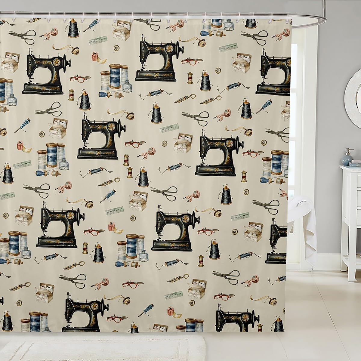 Sewing Eco Bathroom Curtain