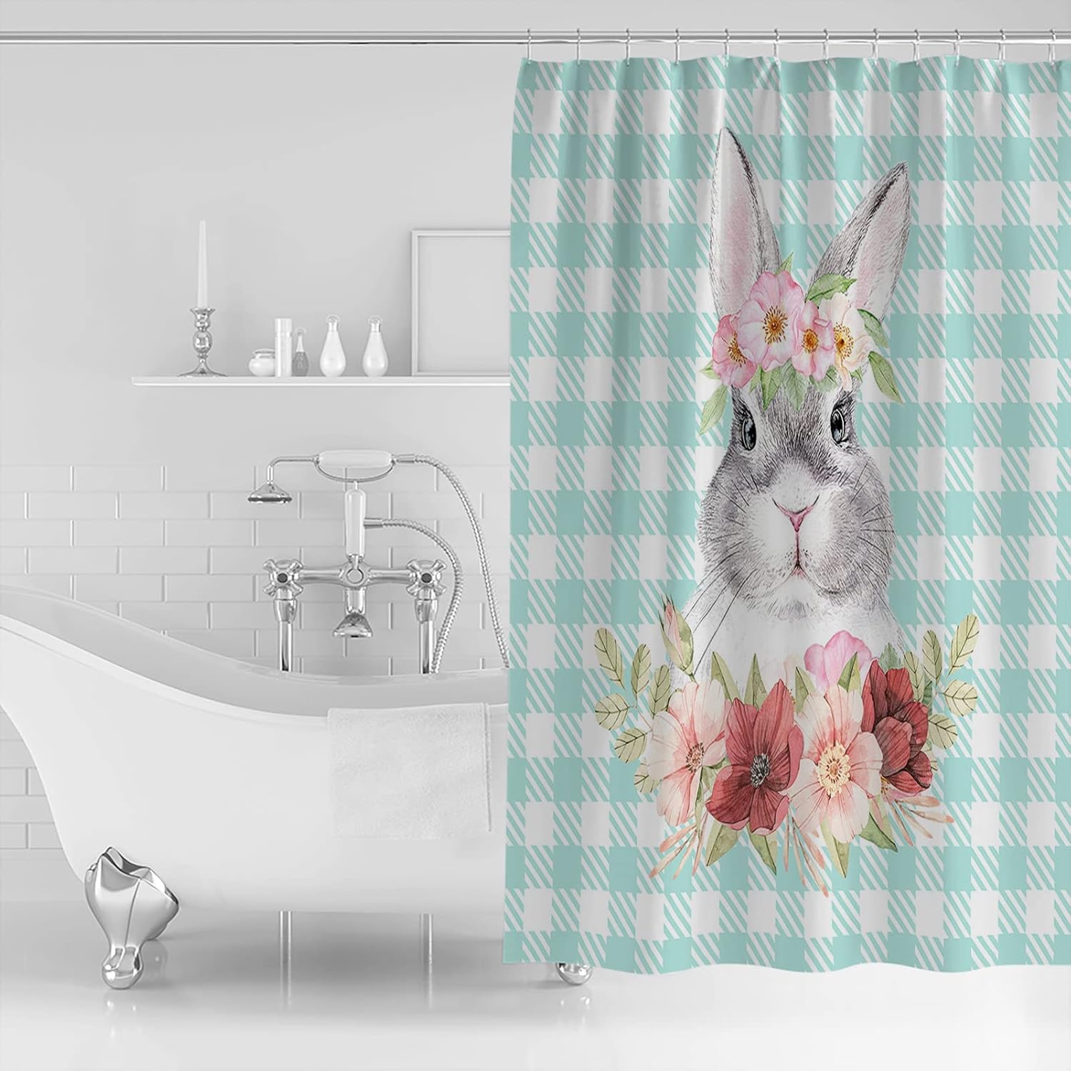 Waterproof Shower Curtain Set