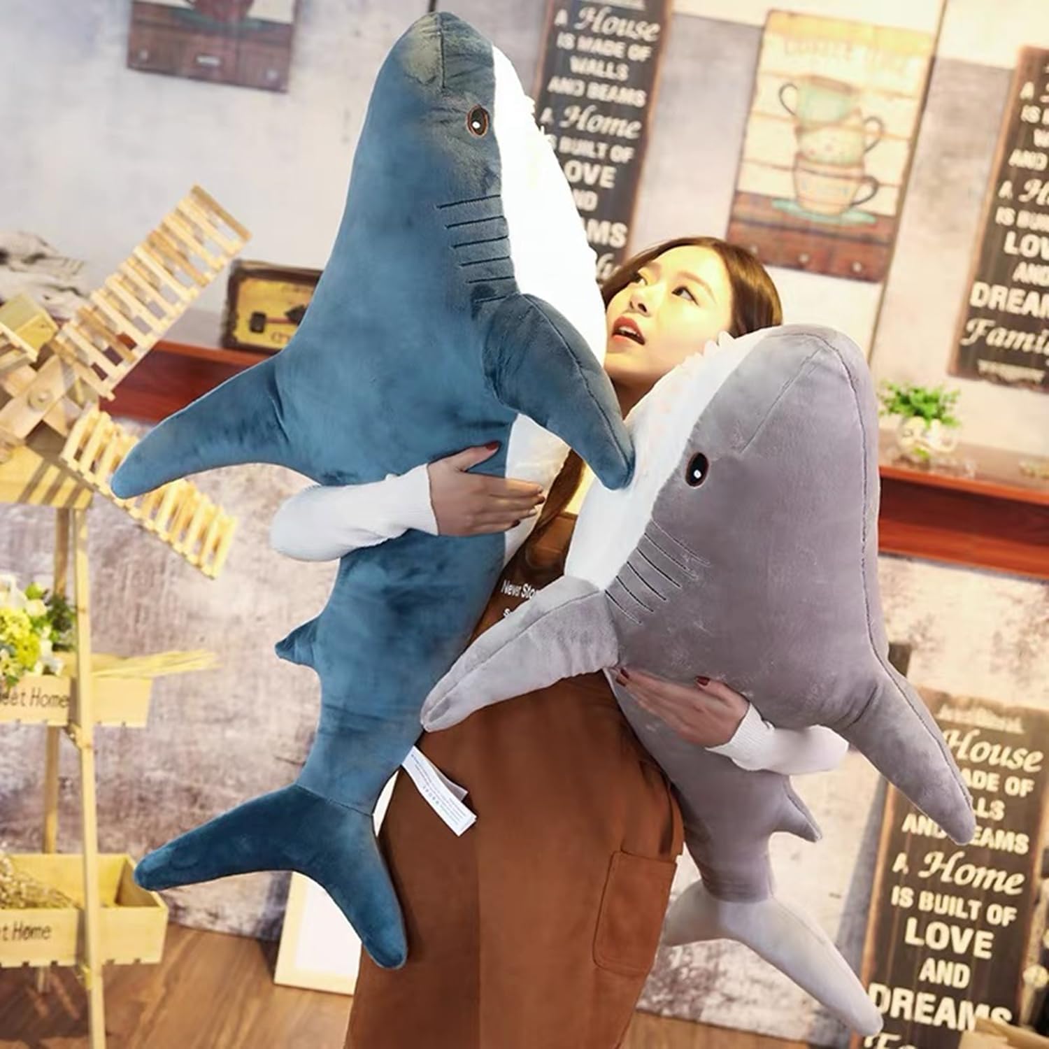 Ryttir XXL Giant Shark Plush Body Pillow