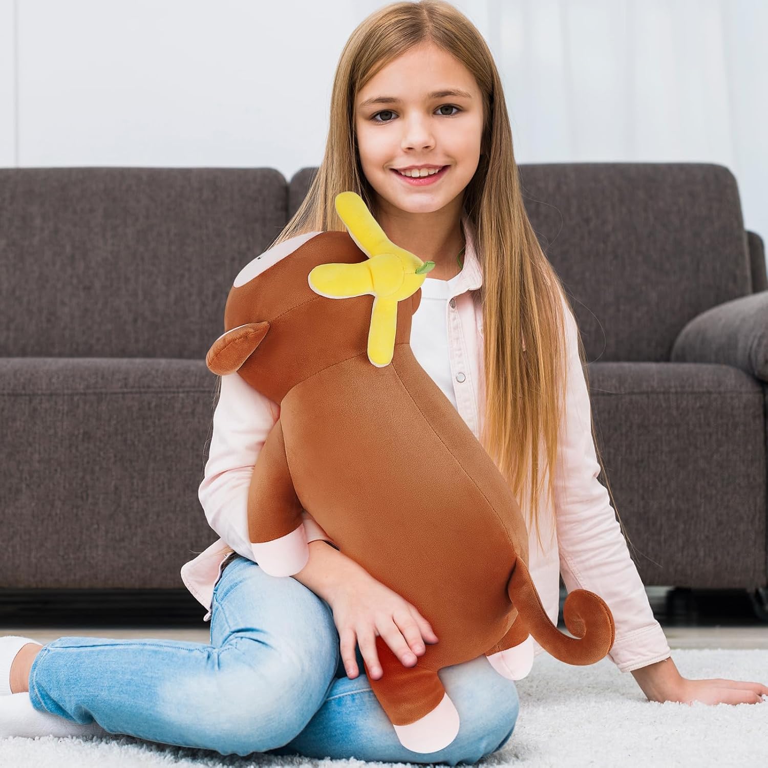 Achwishap Monkey Plush Pillow
