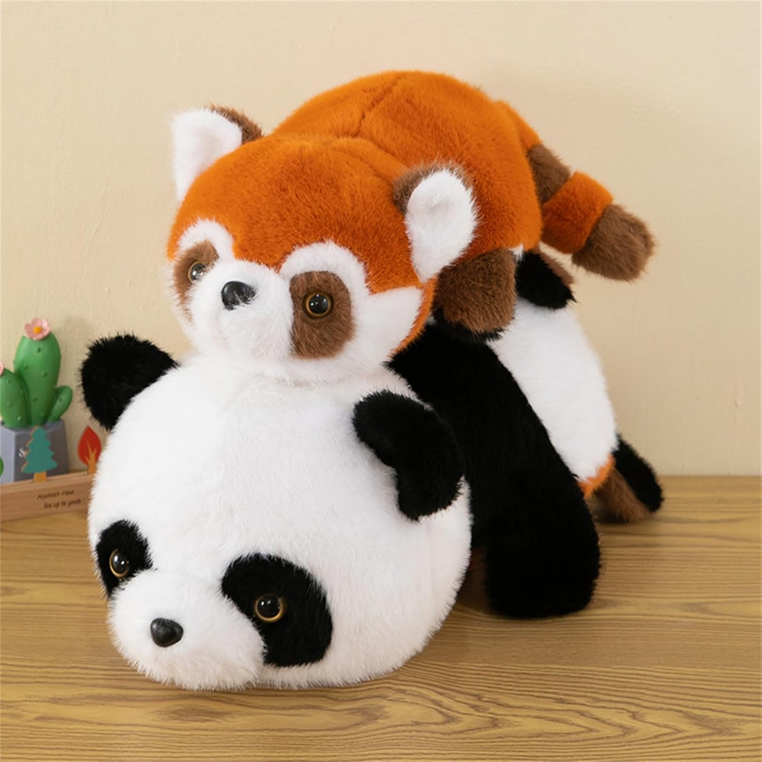 INSTITIZER 2 in 1 Plush Red Panda Pillow Toy