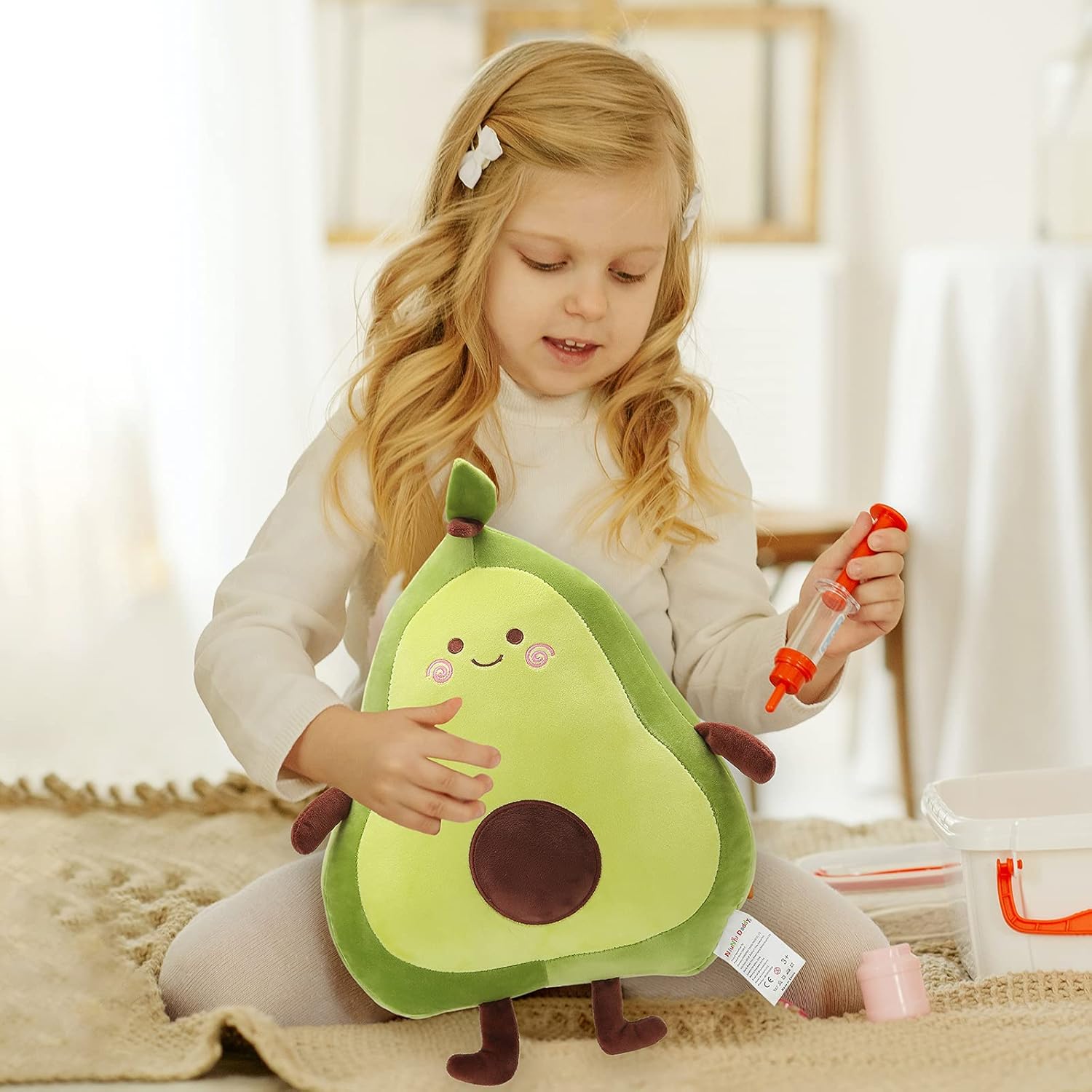 Niuniu Daddy 173 Avocado Plush Pillow for Kids