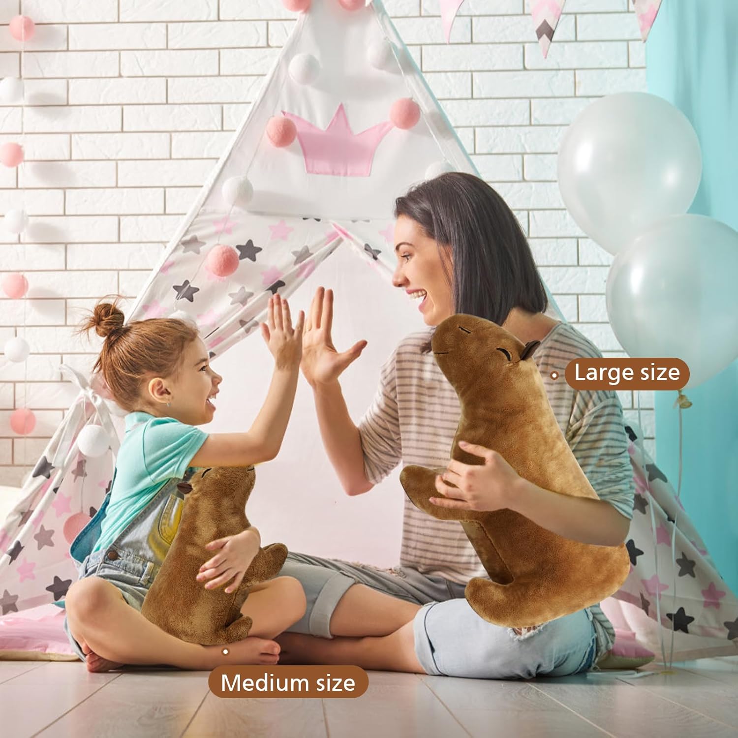 Capybara Plush Pillow Cute Stuffed Animal for Kids and Pets