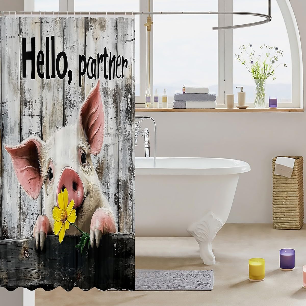 Feelyou Animal Shower Curtain