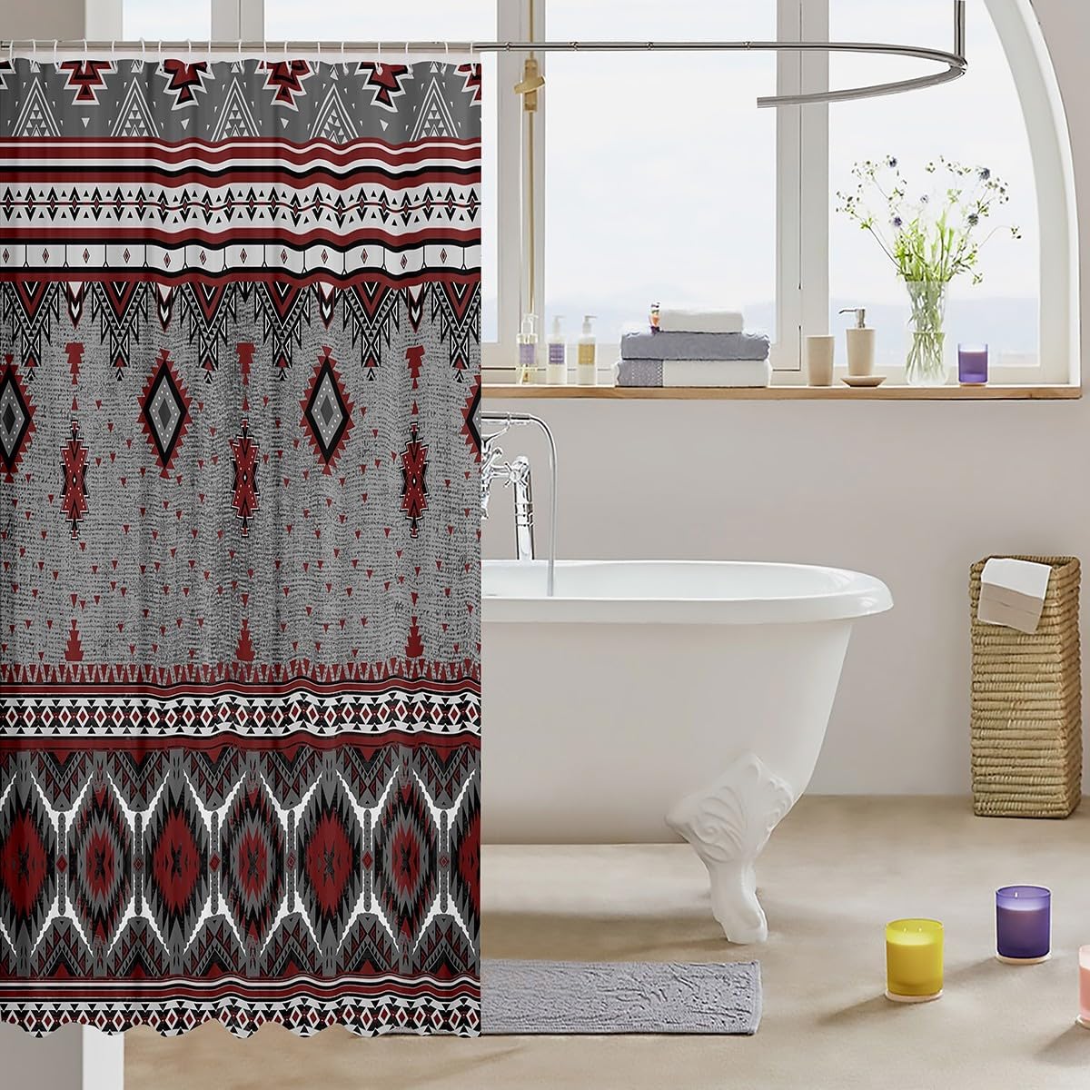 Feelyou Southwestern Ethnic 72-inch Shower Curtain