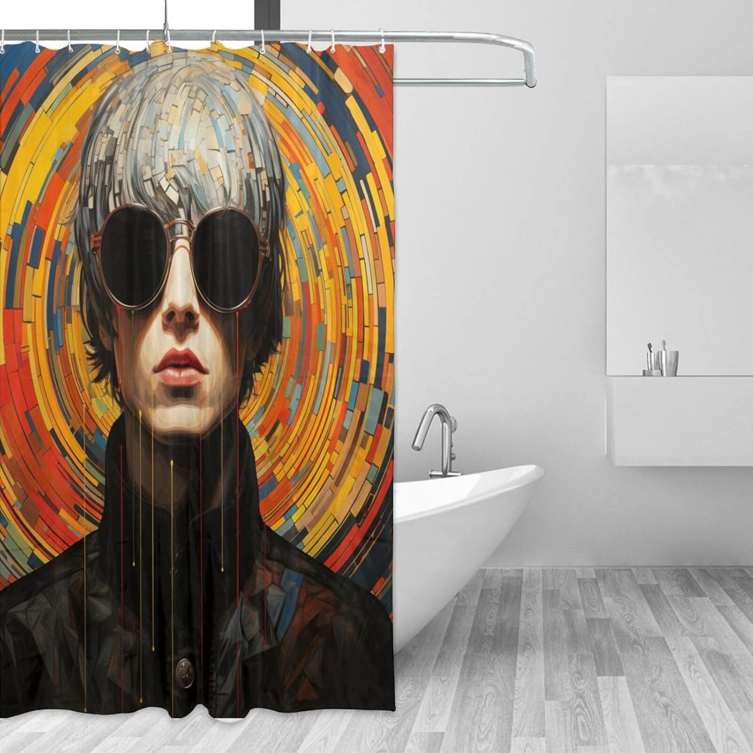 Versatile Stylish Bath Shower Curtain for Bohemian Home