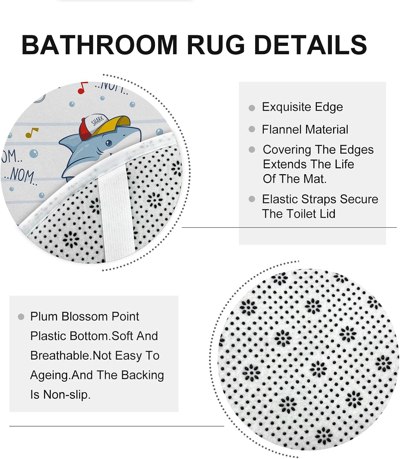 SharkJoy 4PCS Bath Set