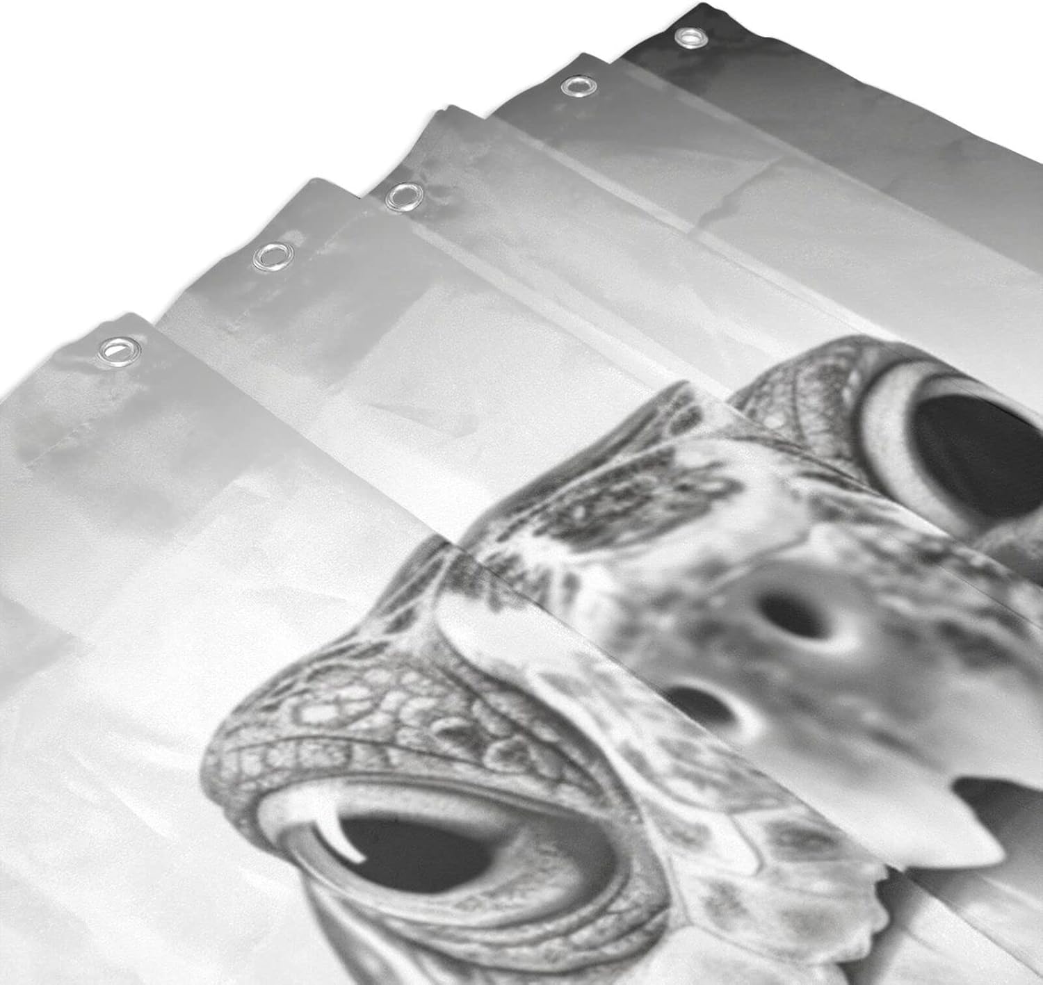 TIFAIR Turtle Animal shower curtain set Boho black white theme waterproof 72x72