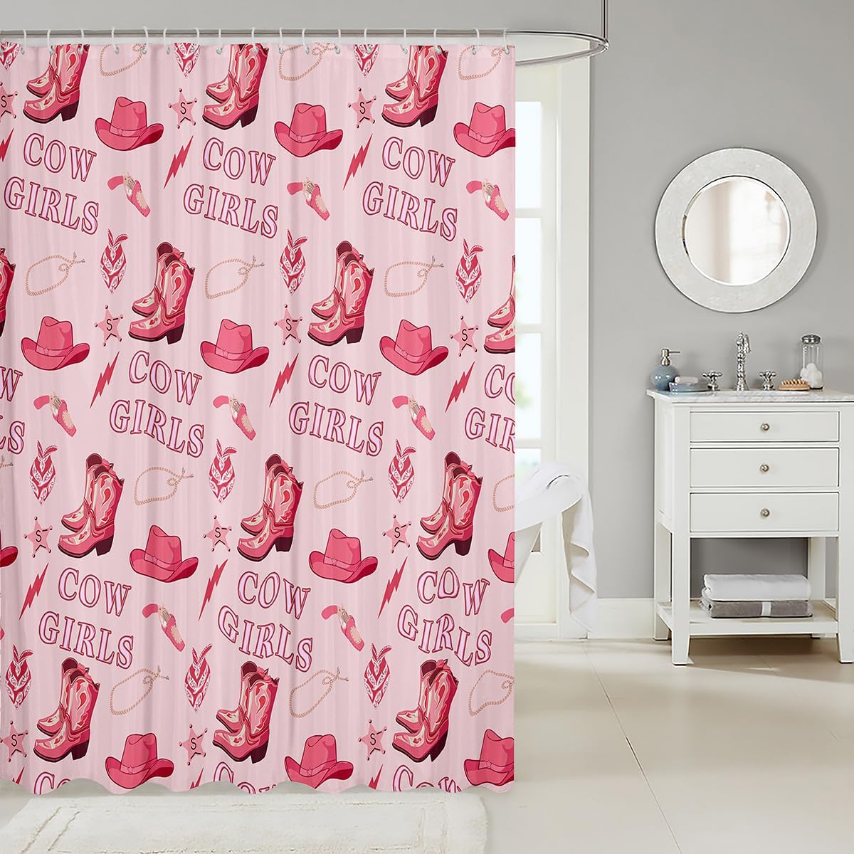 Western Cowgirl Bathroom Curtain Set Truly Modern Posh